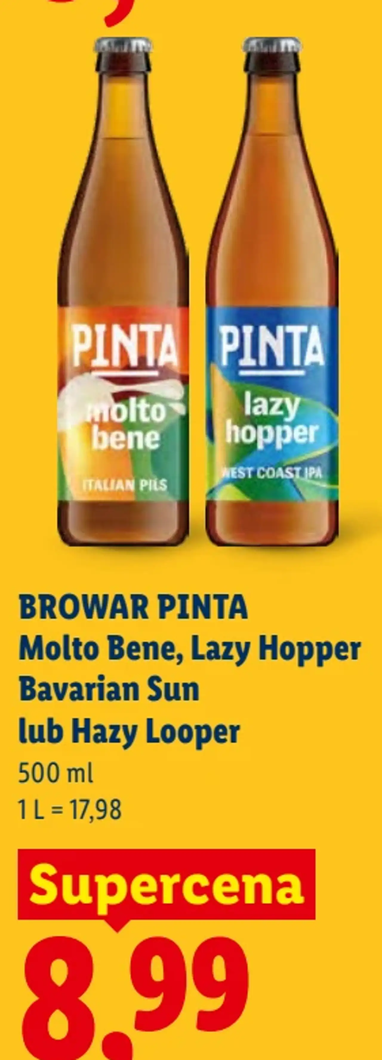Browar Pinta Molto Bene, Lazy Hopper Bavarian Sun lub Hazy Looper