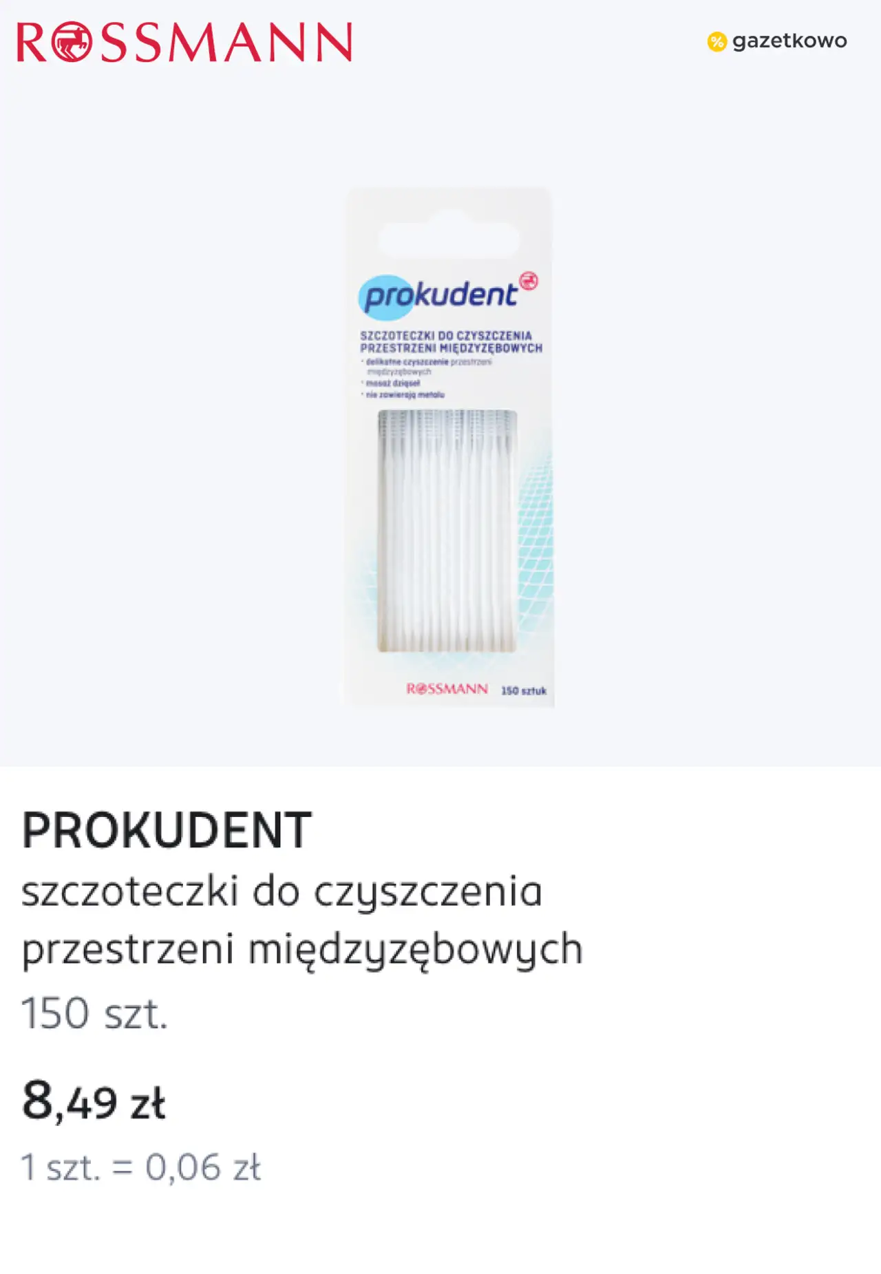 PROKUDENT szczoteczki do czyszczenia przestrzeni międzyzębowych