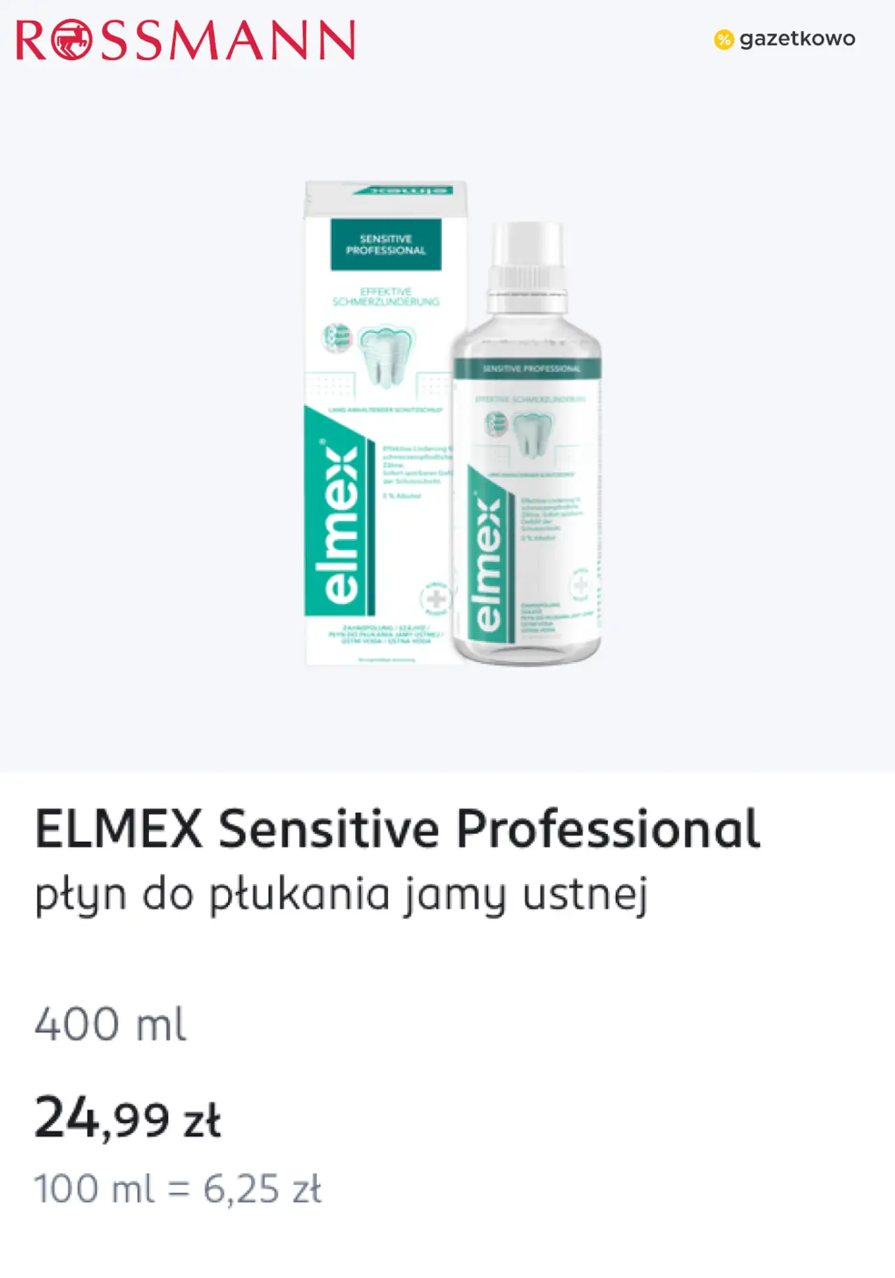 ELMEX Sensitive Professional płyn do płukania jamy ustnej
