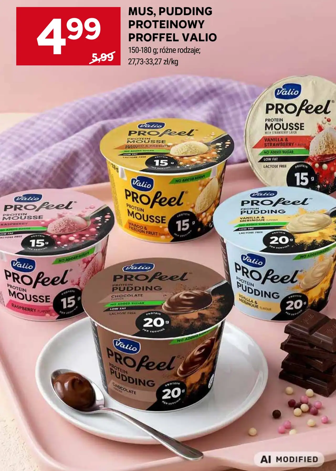 Valio PROfeel Mus, pudding proteinowy