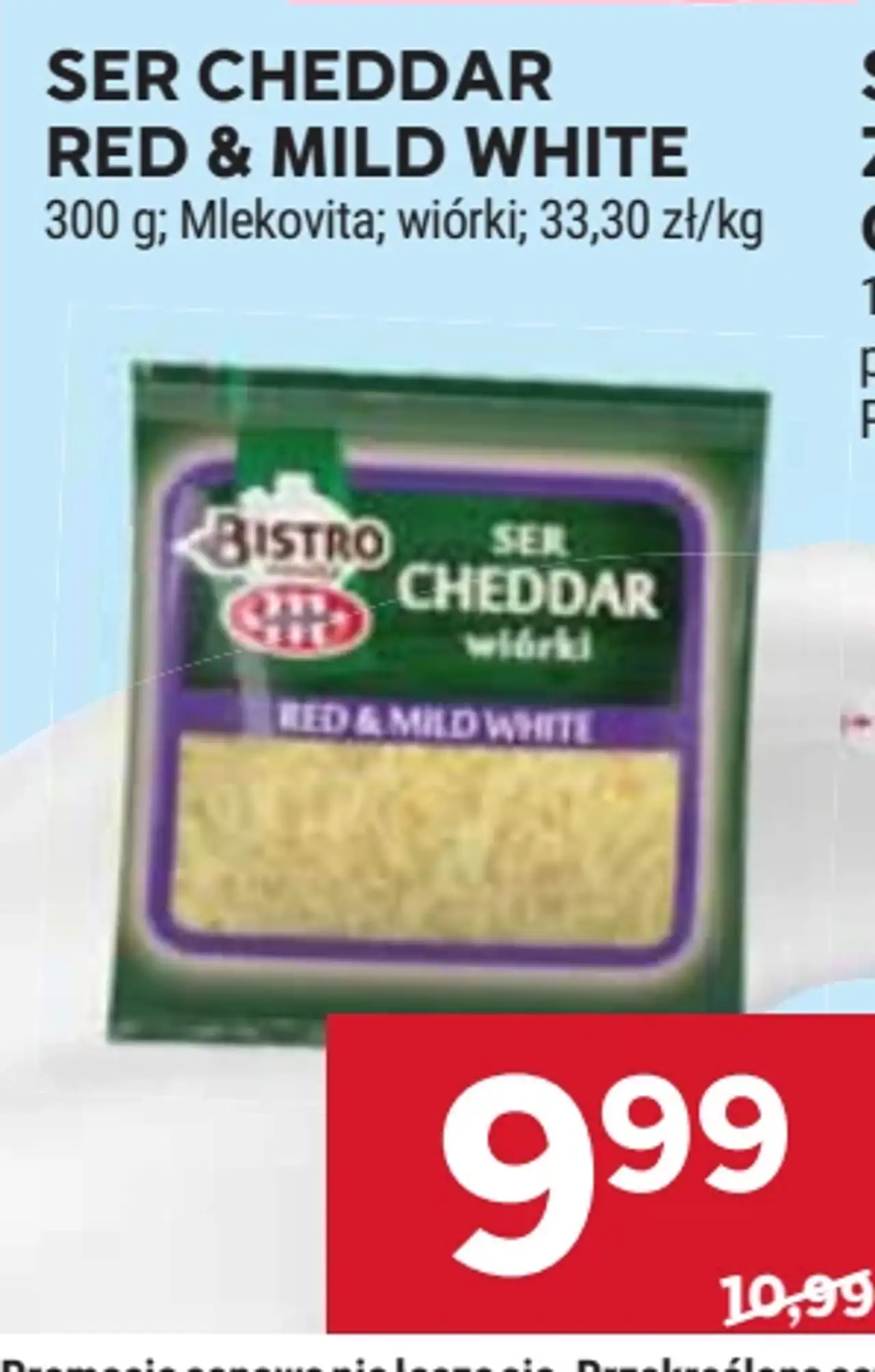 Ser Cheddar Red & Mild White wiórki Mlekovita