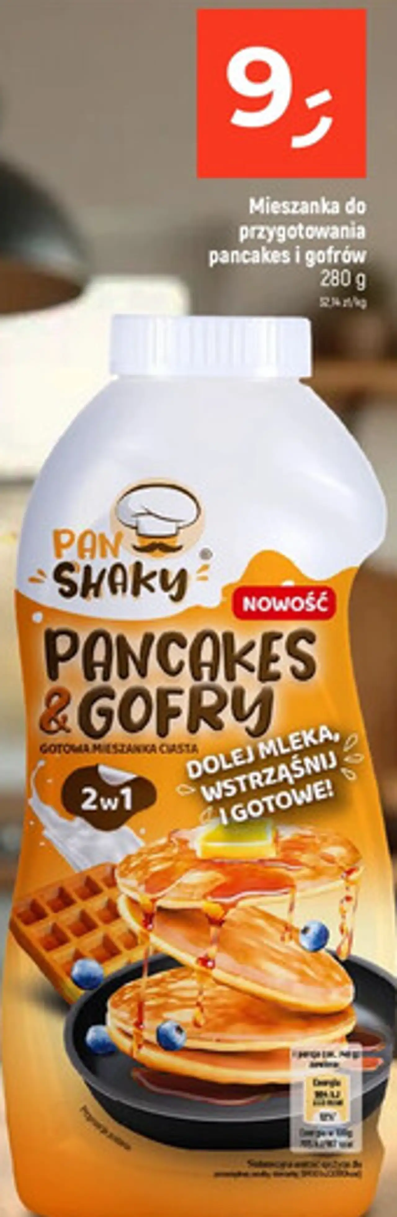 Pan Shaky Mieszanka do przygotowania pancakes i gofrów