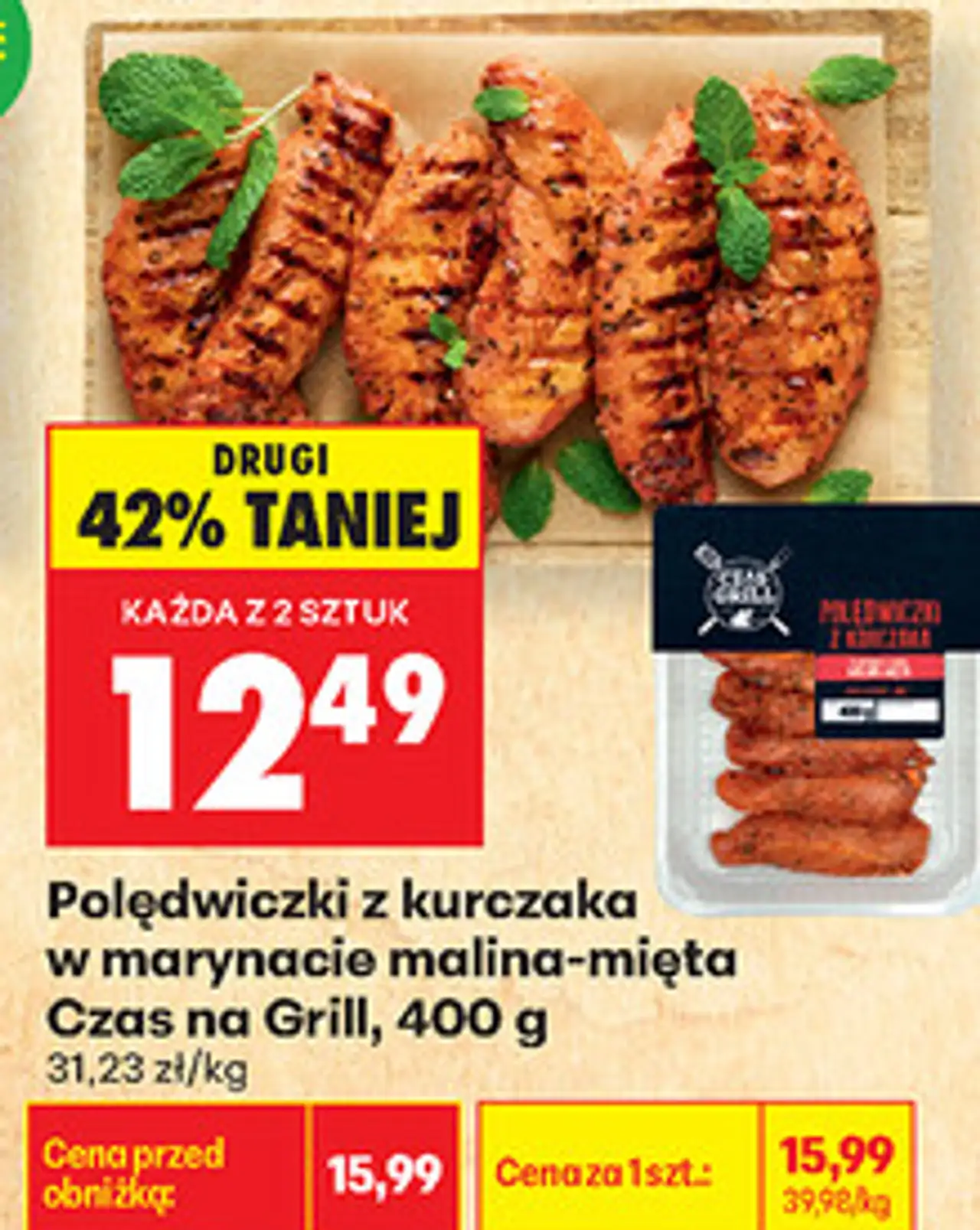 Polędwiczki z kurczaka w marynacie malina-mięta Czas na Grill