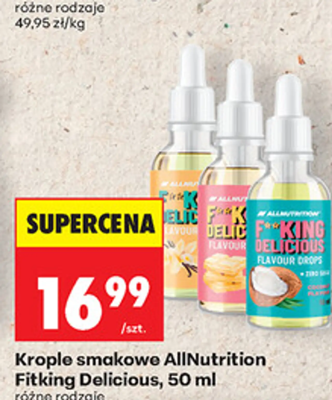 Krople smakowe AllNutrition Fitking Delicious