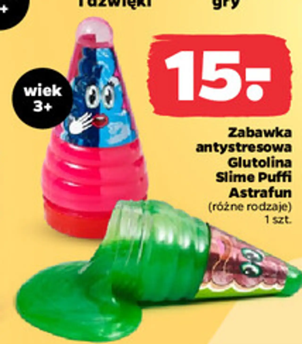 Zabawka antystresowa Glutolina Slime Puffi Astrafun