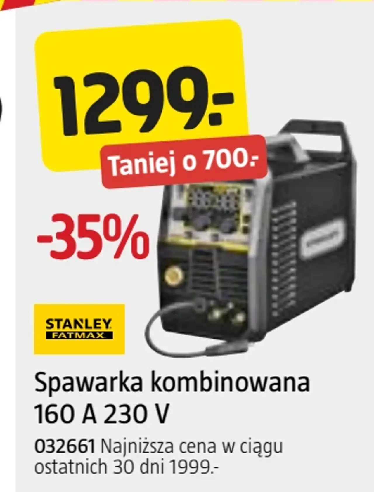 Spawarka kombinowana 160 A 230 V Stanley Fatmax