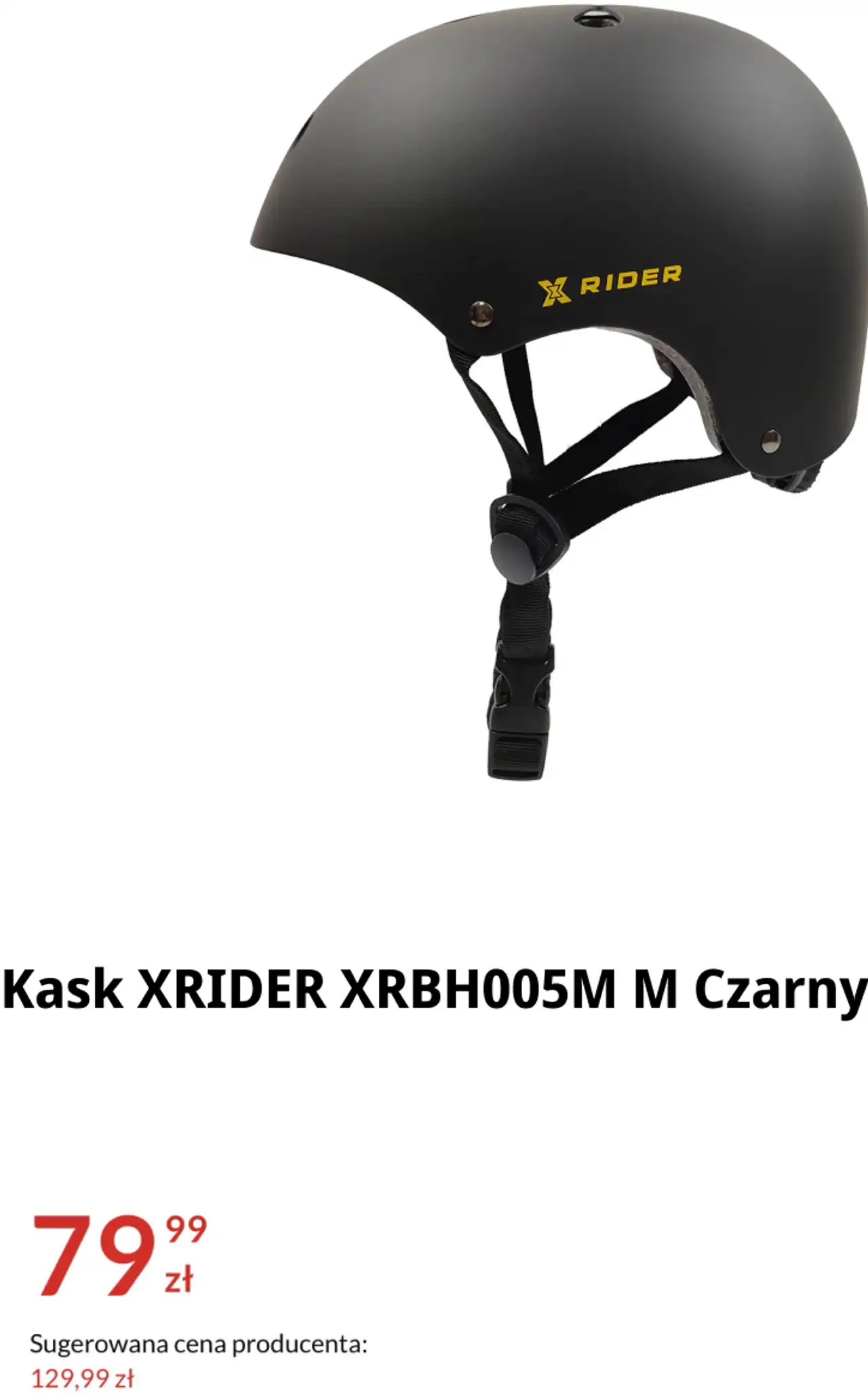 Kask XRIDER XRBH005M M Czarny