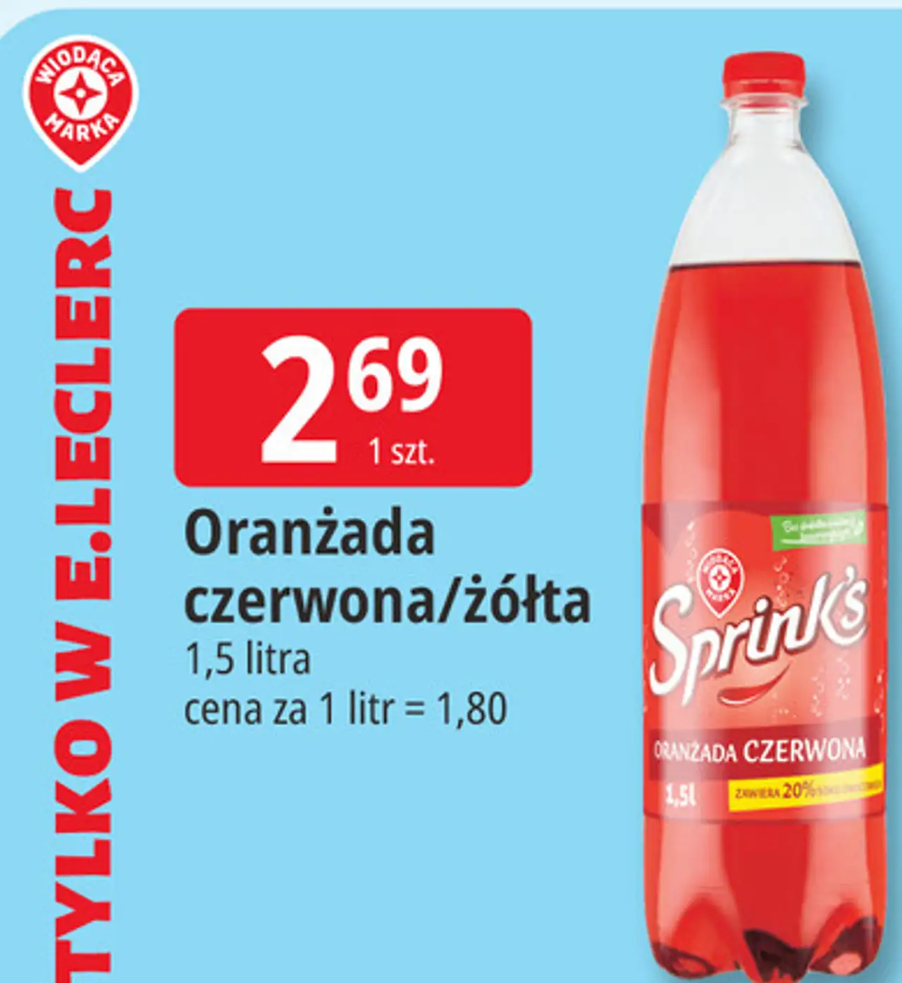 Oranżada czerwona/żółta Sprinks