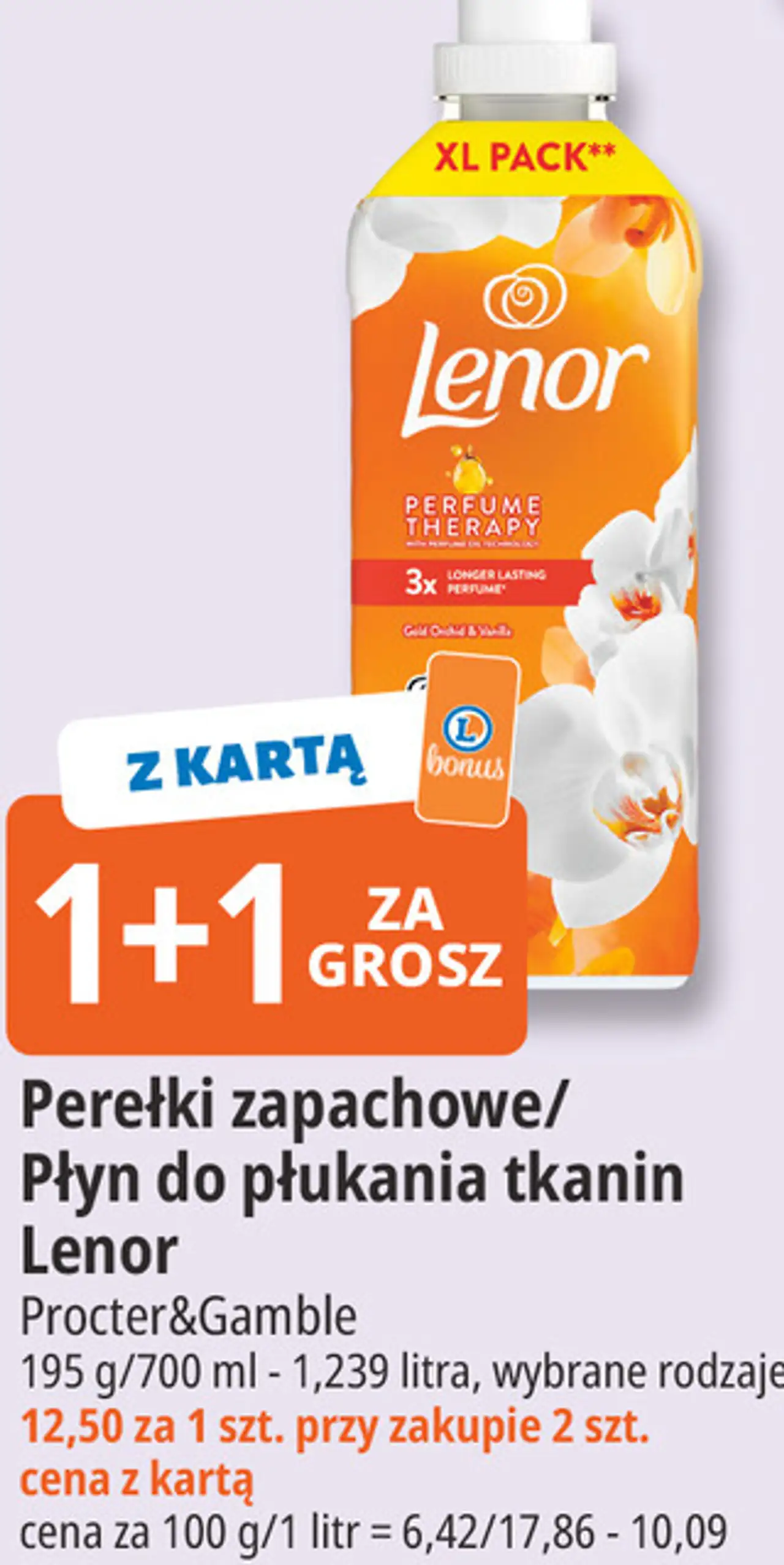 Perełki zapachowe/Płyn do płukania tkanin Lenor