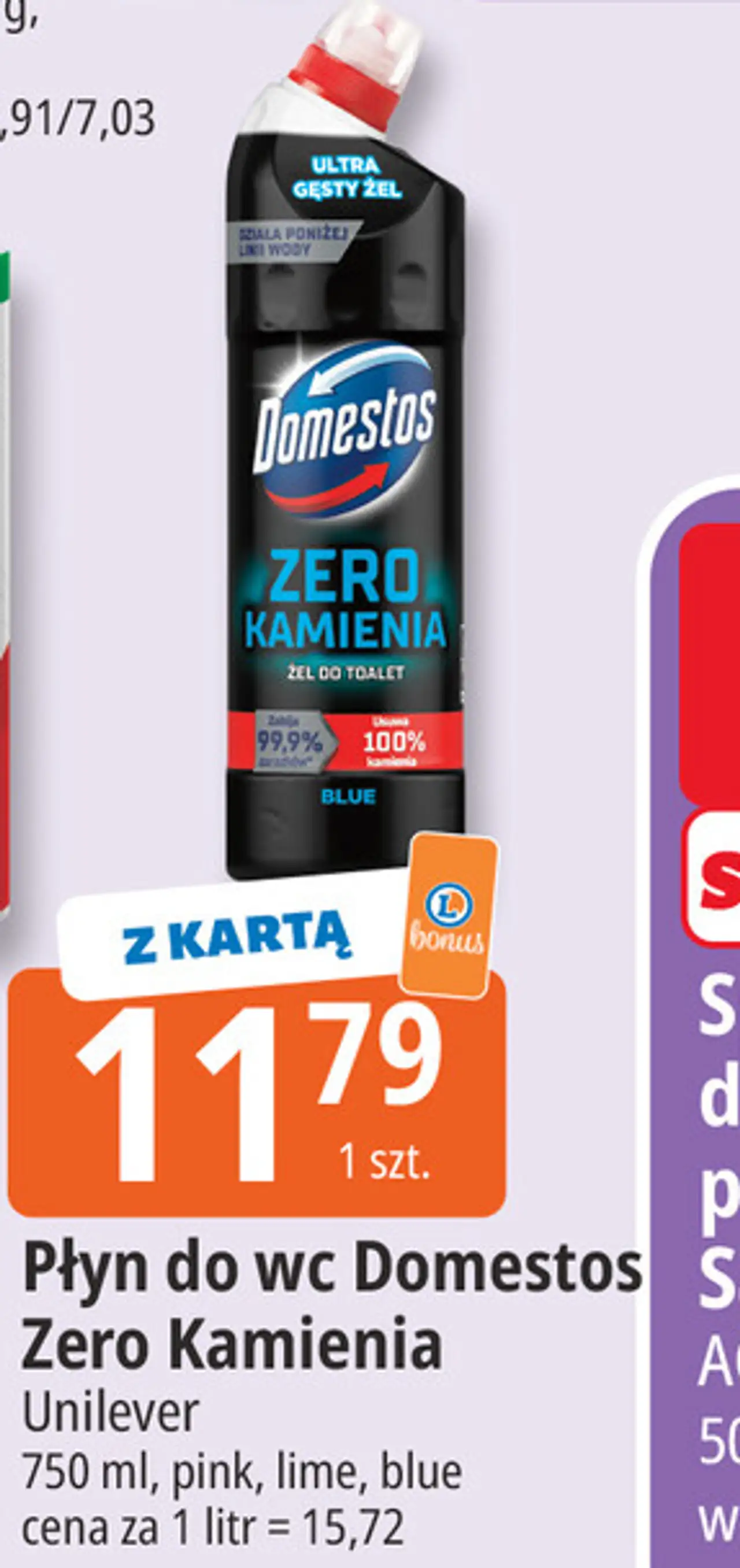 Płyn do wc Domestos Zero Kamienia