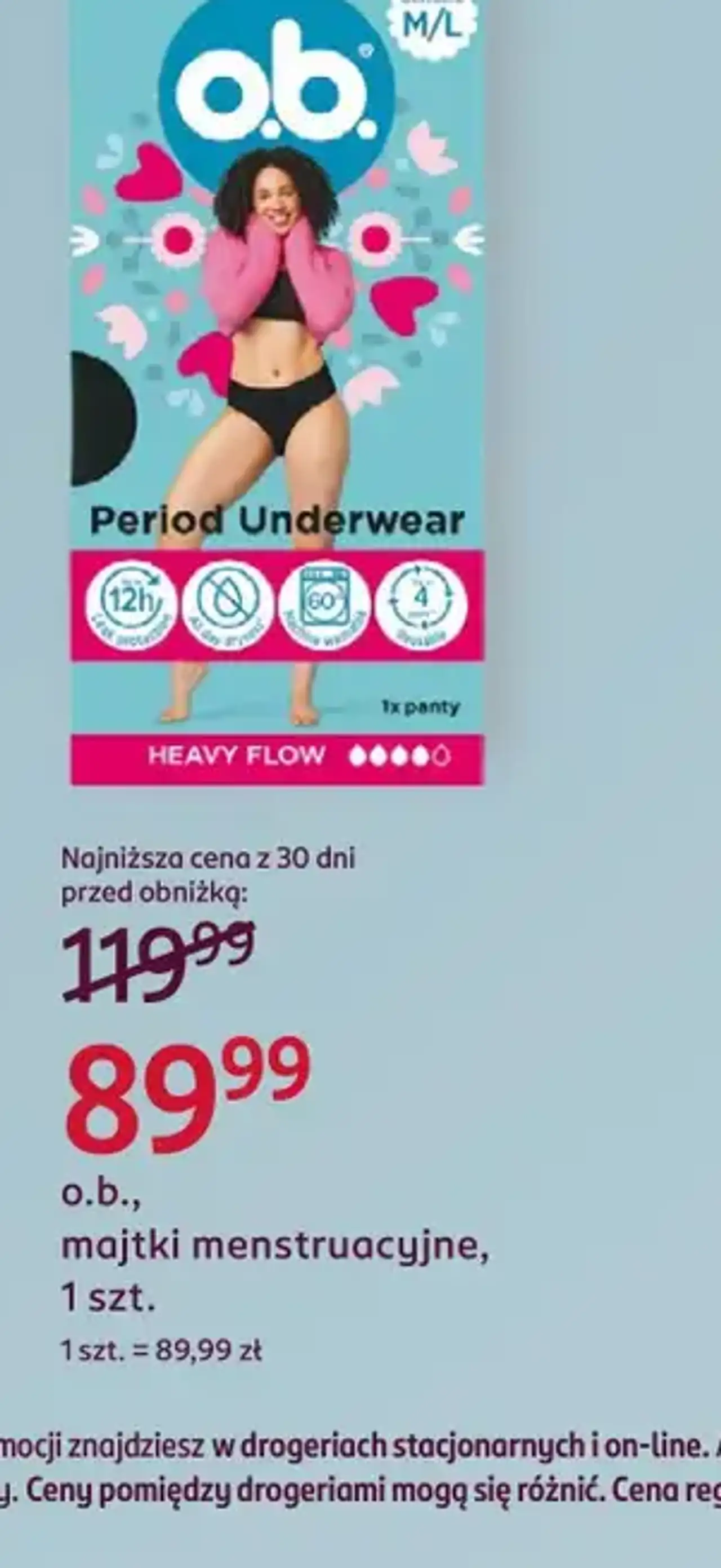 o.b. Period Underwear, majtki menstruacyjne