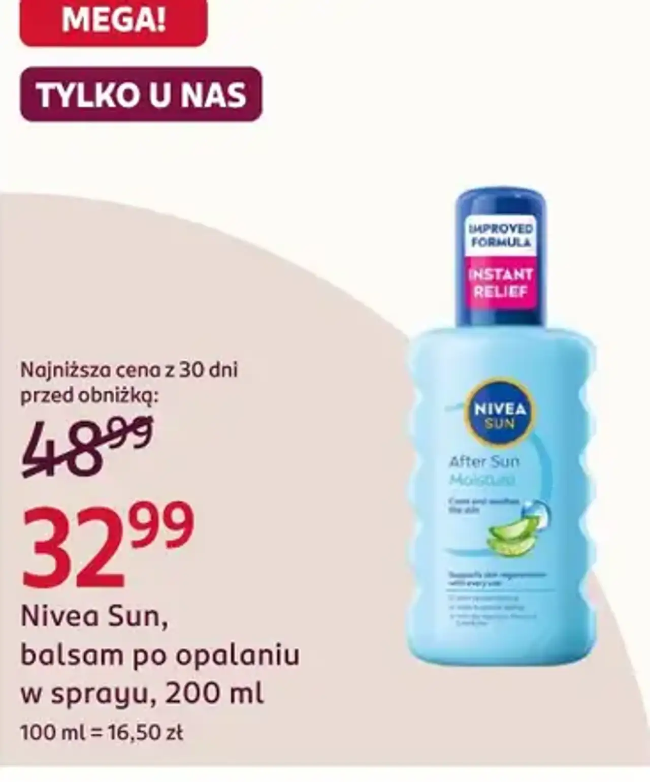 Nivea Sun, balsam po opalaniu w sprayu, 200 ml