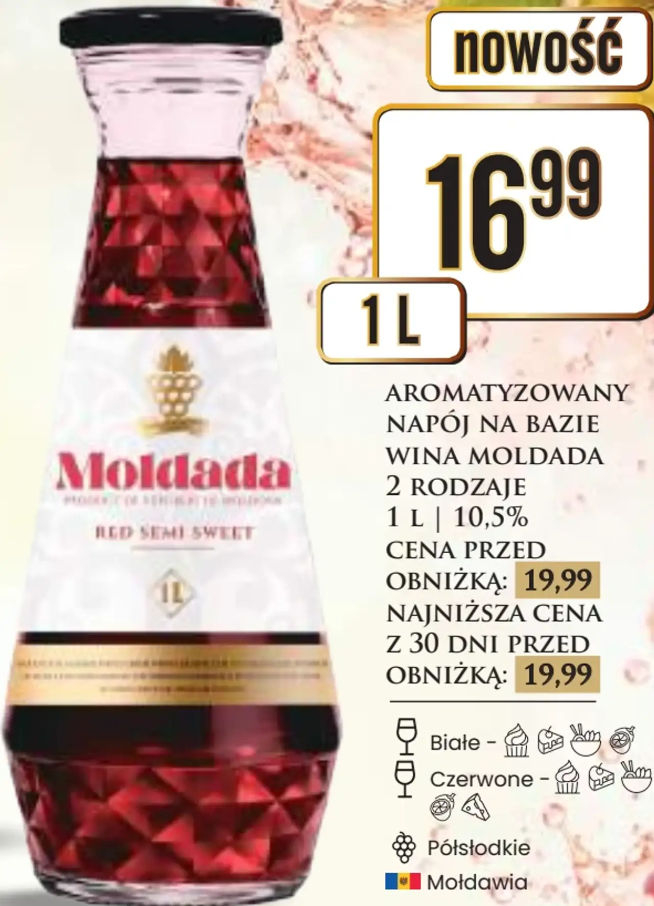 Aromatyzowany napój na bazie wina Moldada