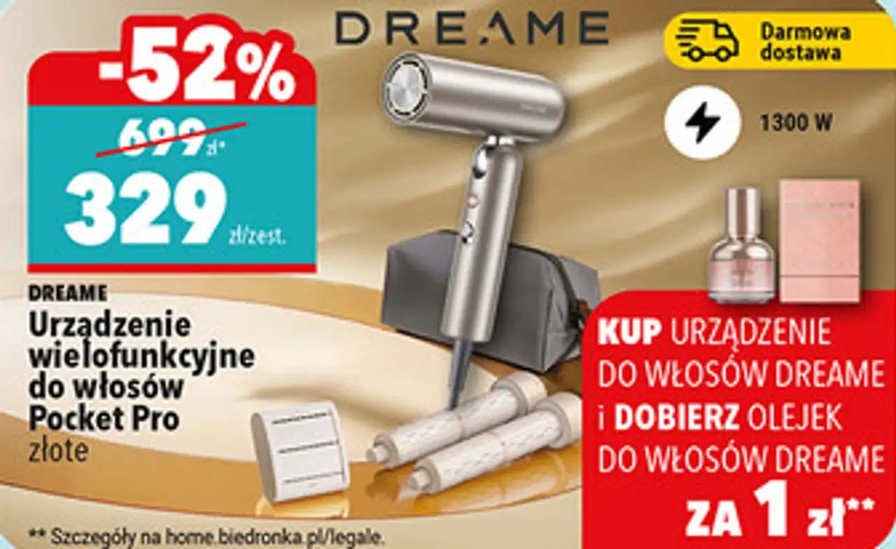 Dreame Urządzenie wielofunkcyjne do włosów Pocket Pro