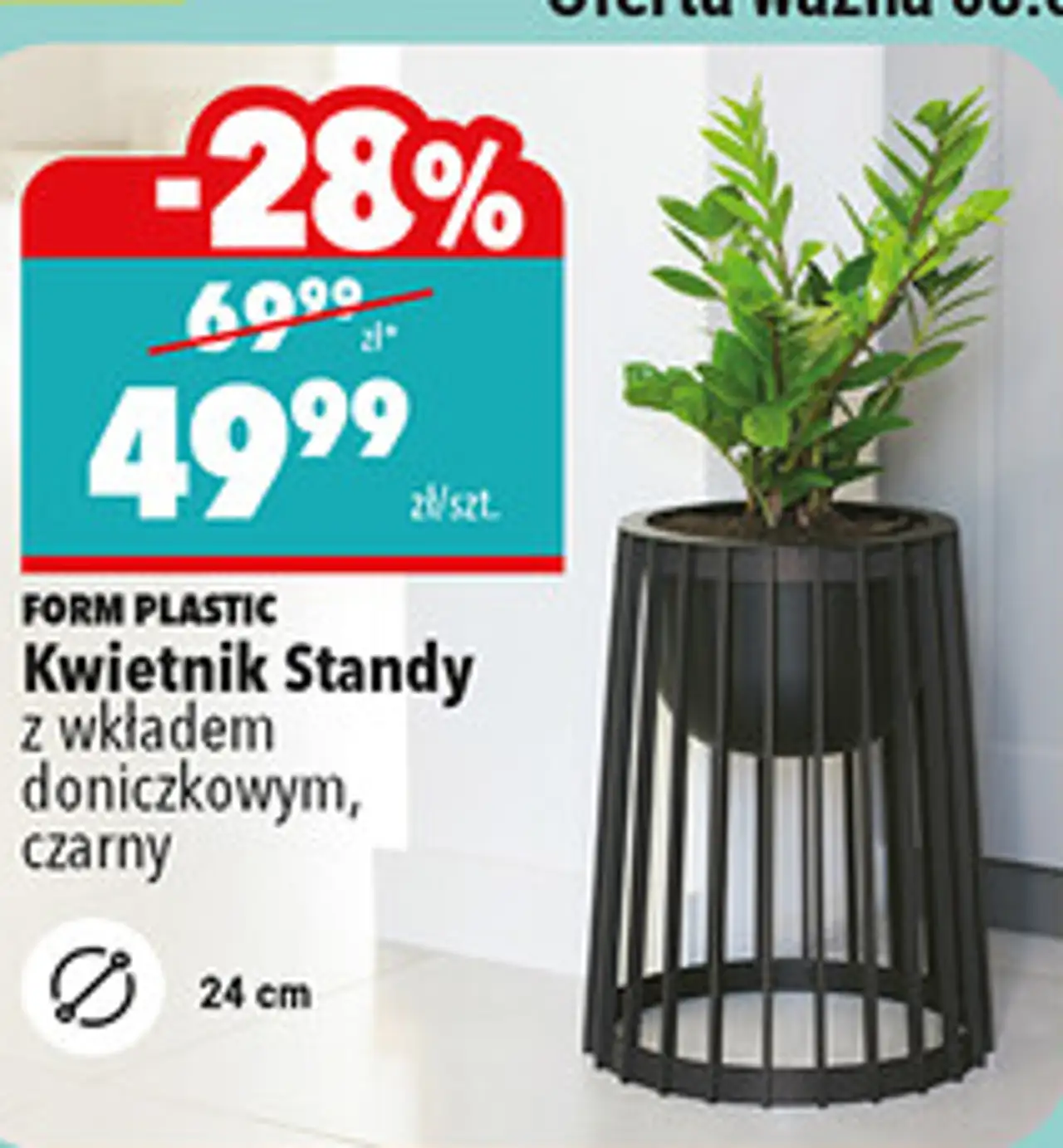 Form Plastic Kwietnik Standy z wkładem doniczkowym