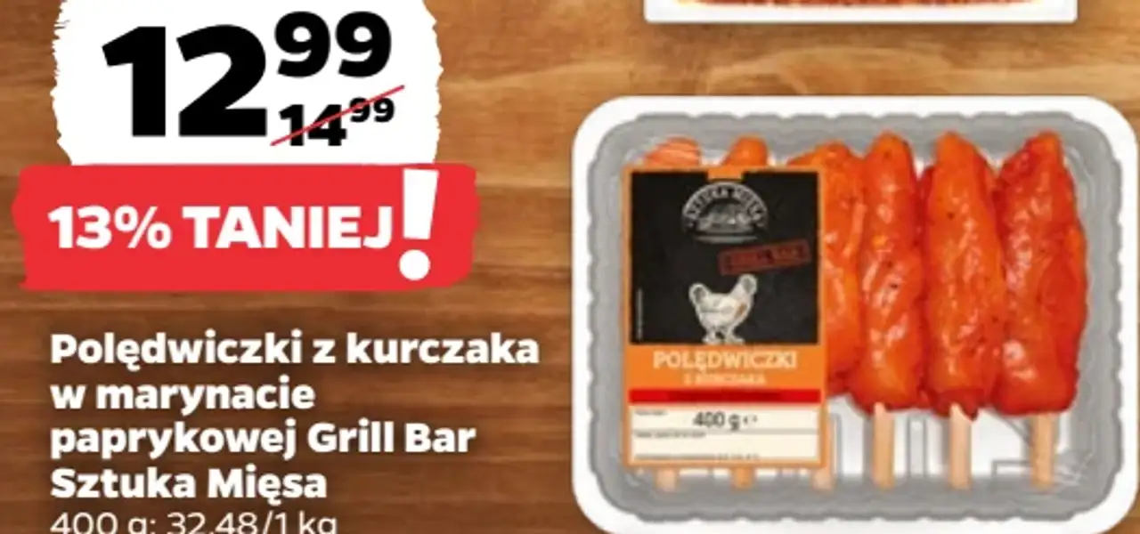 Polędwiczki z kurczaka w marynacie paprykowej Grill Bar Sztuka Mięsa