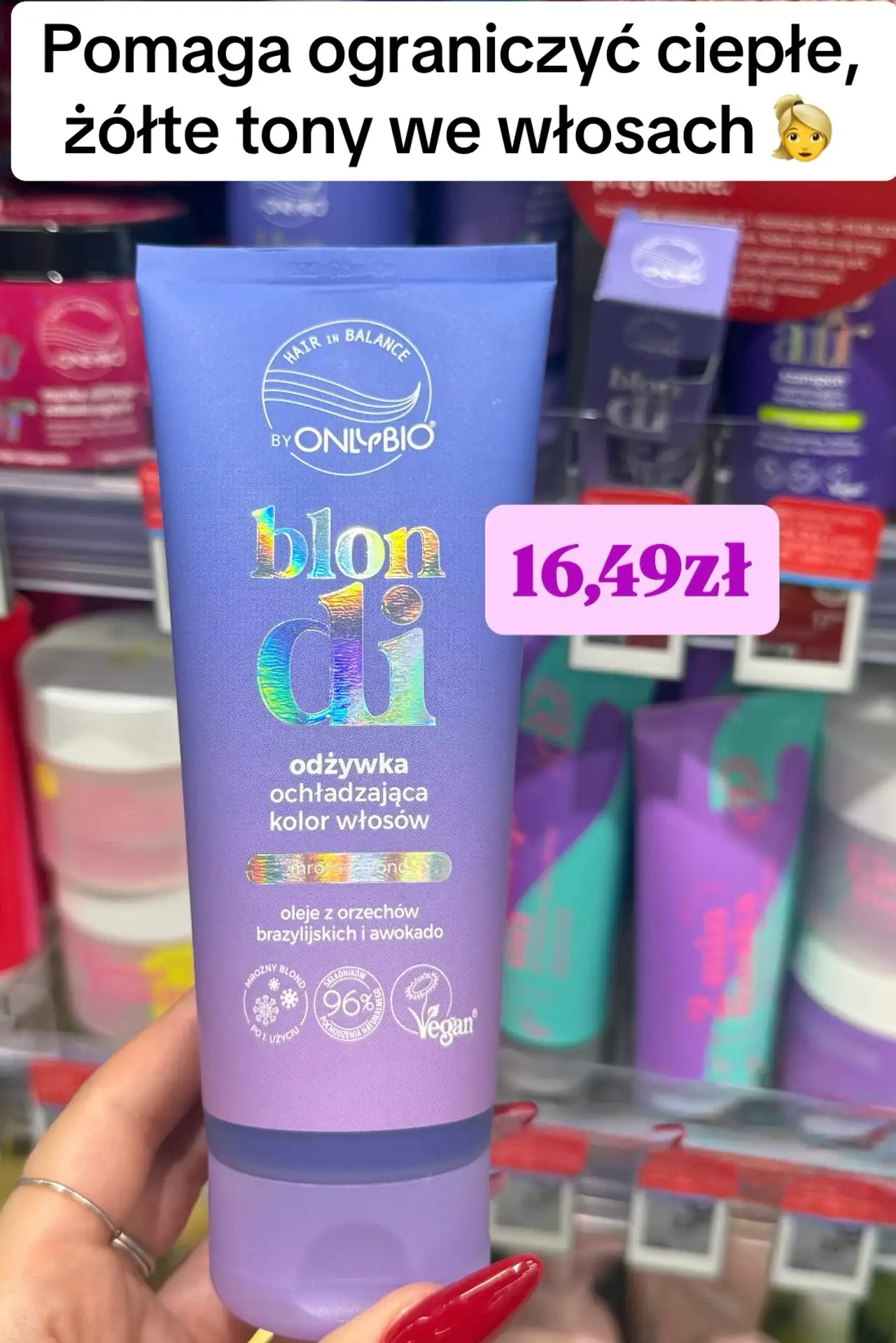 OnlyBio Hair in Balance Blond Odżywka ochładzająca kolor włosów