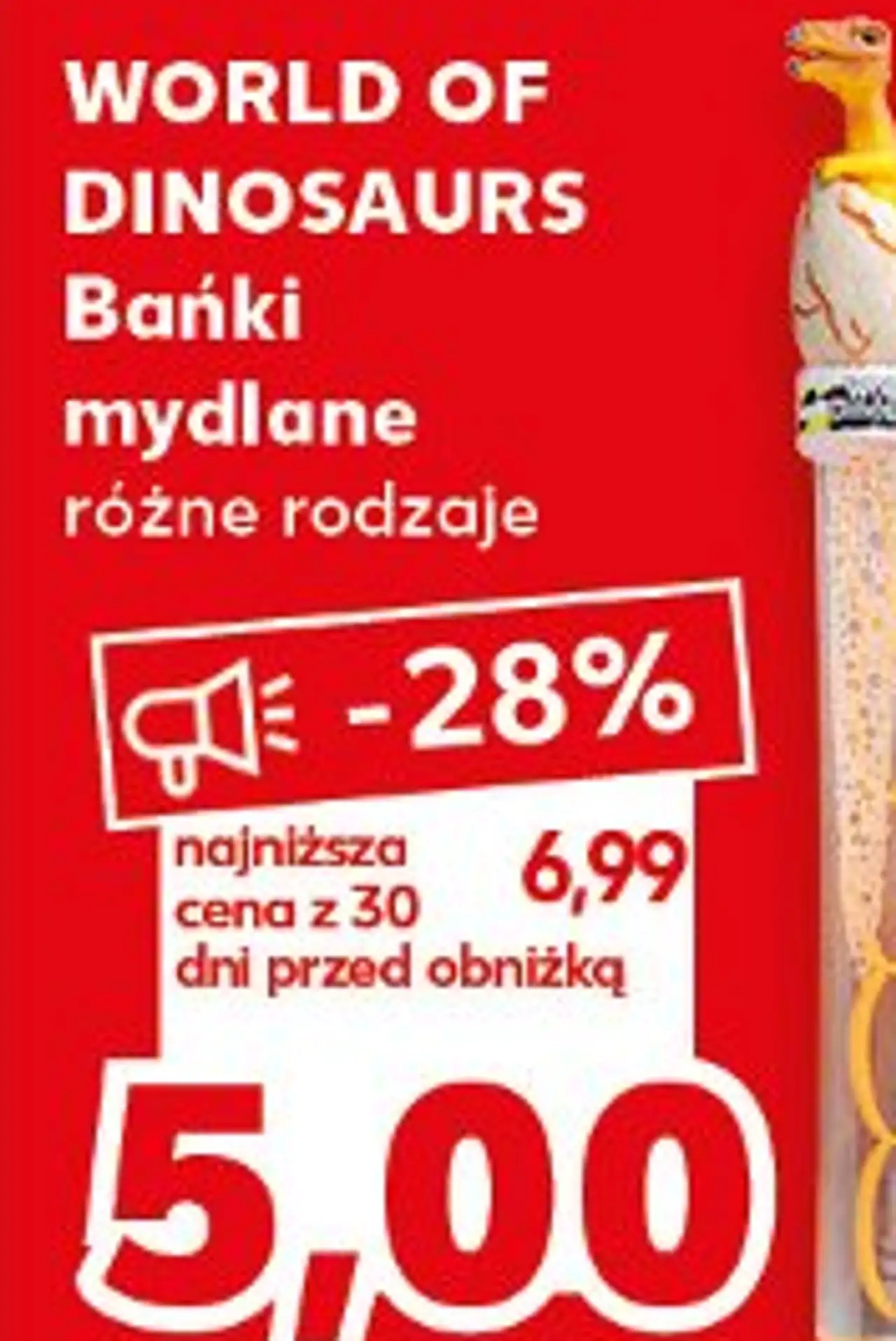 WORLD OF DINOSAURS Bańki mydlane