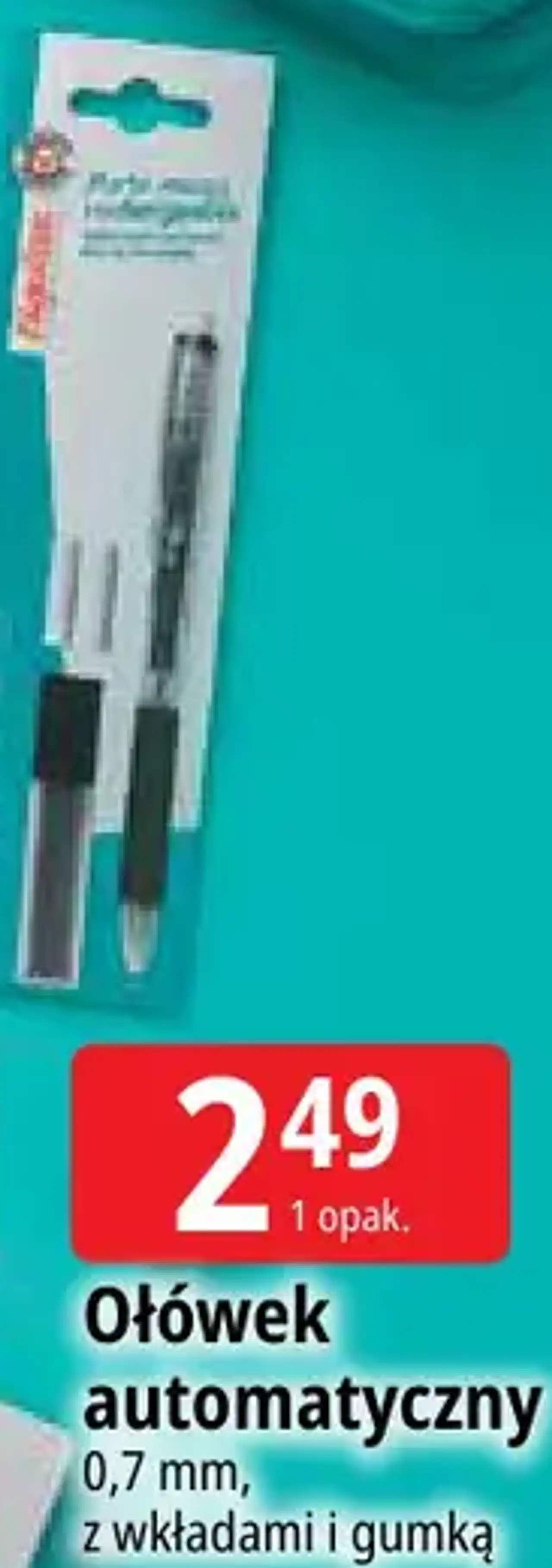 Ołówek automatyczny Esquisse z wkładami i gumką