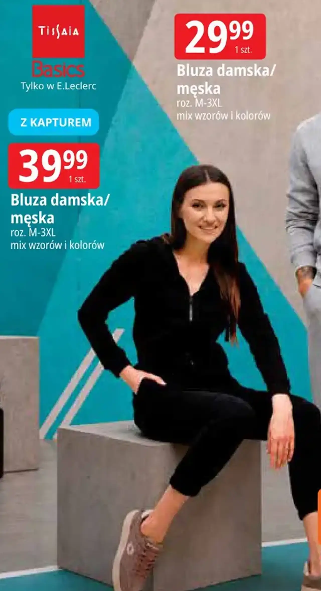Bluza damska/męska z kapturem Tissaia Basics