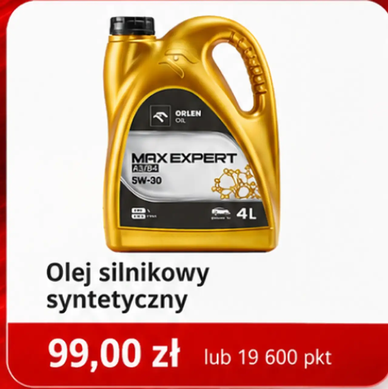 Olej silnikowy syntetyczny Orlen Oil Max Expert 5W-30