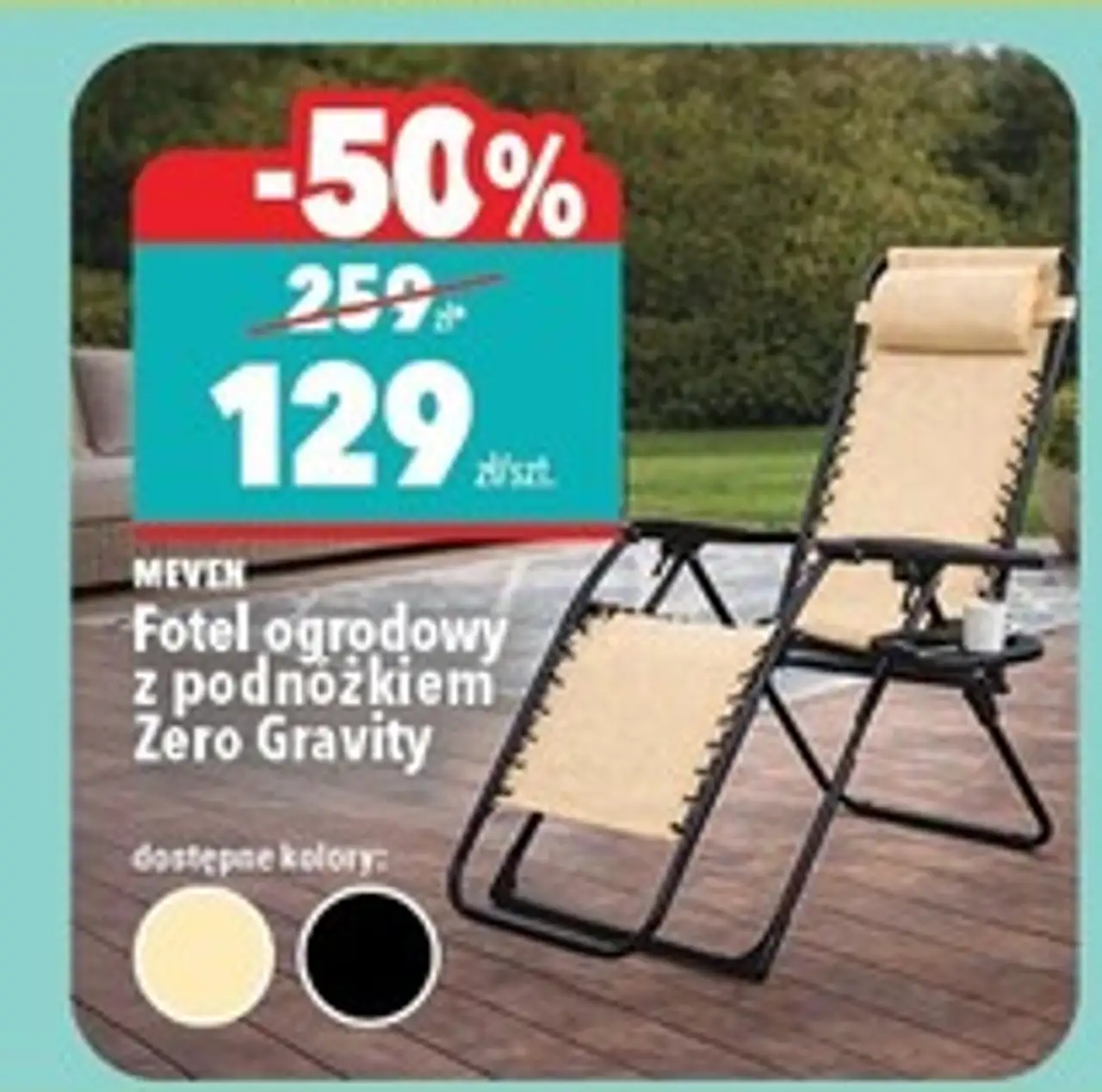 Fotel zero gravity Meven