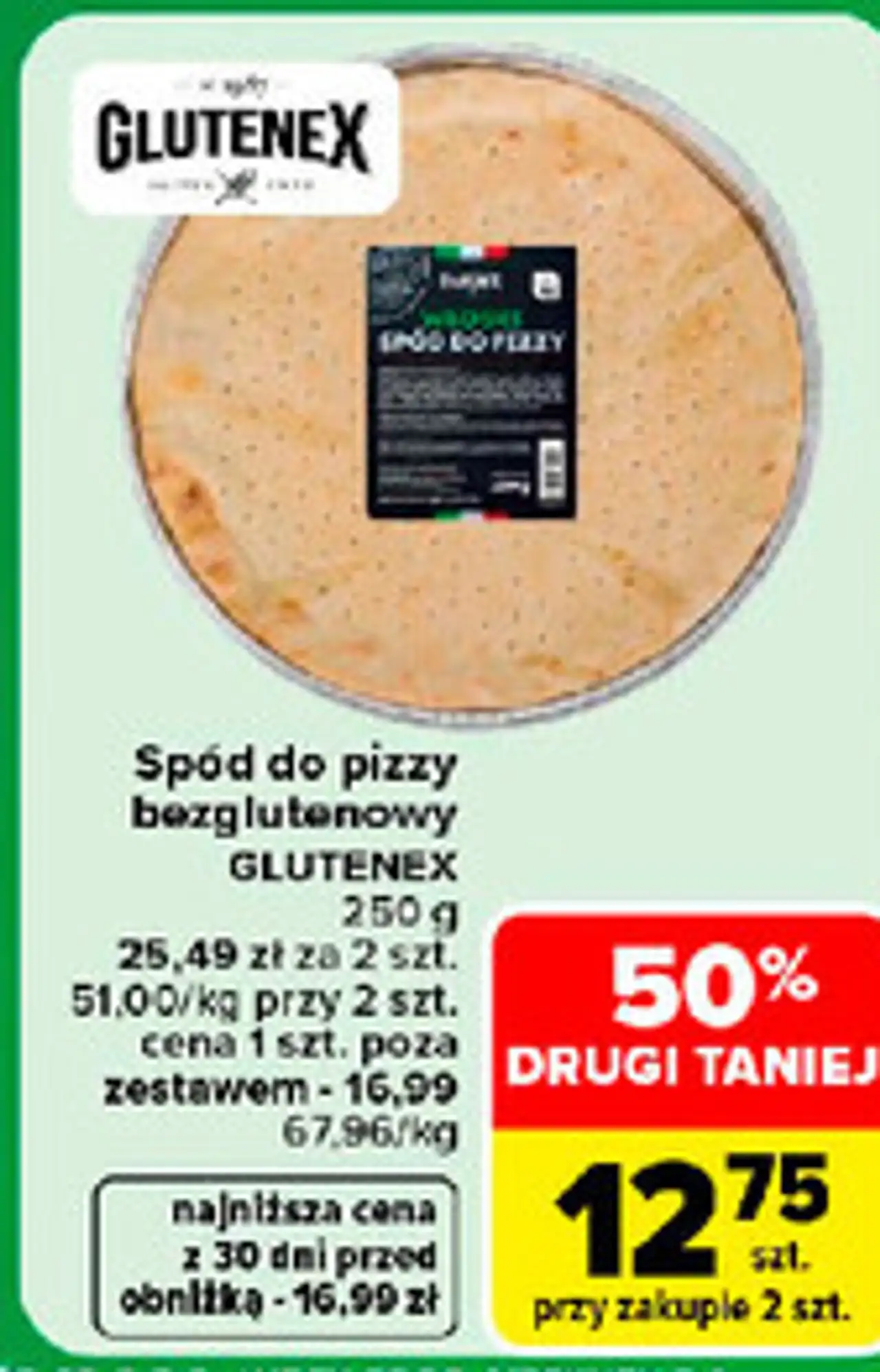 Spód do pizzy bezglutenowy Glutenex