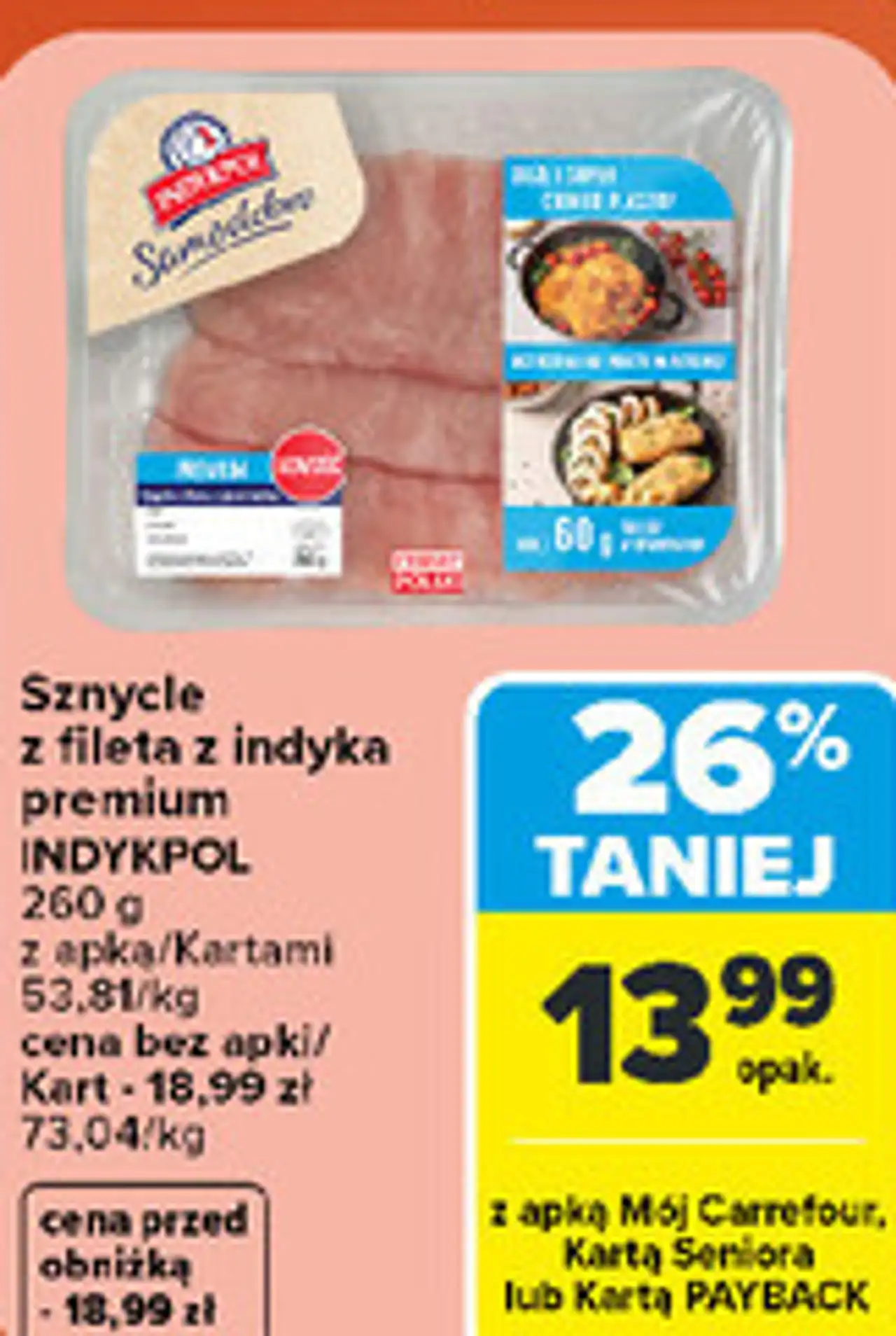 Sznycle z fileta z indyka premium INDYKPOL