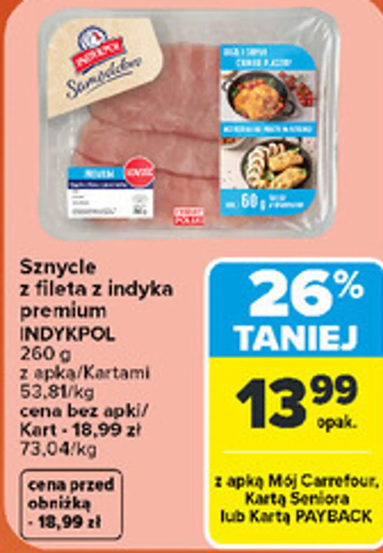 Sznycle z fileta z indyka premium Indykpol