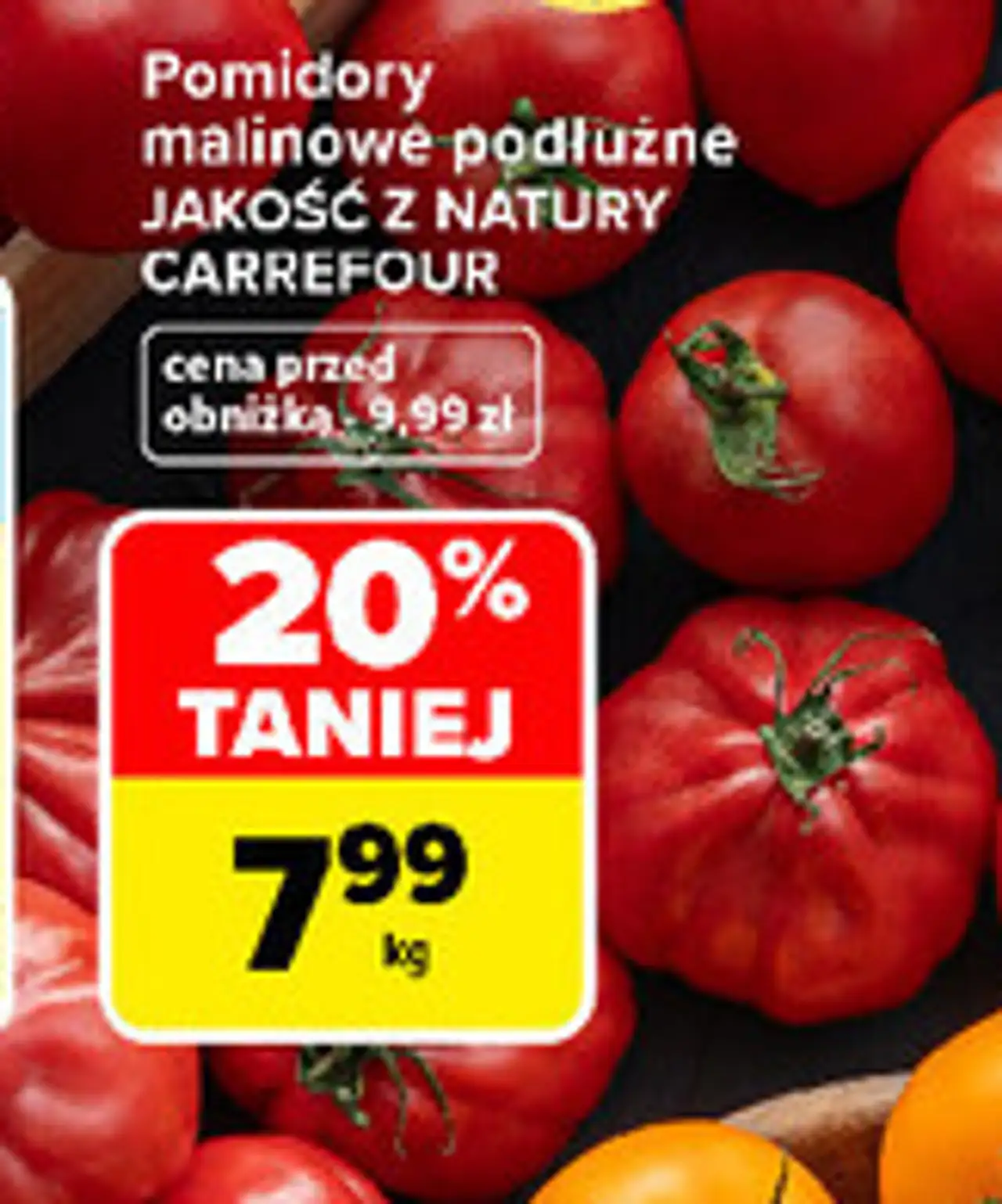 Pomidory malinowe podłużne JAKOŚĆ Z NATURY CARREFOUR