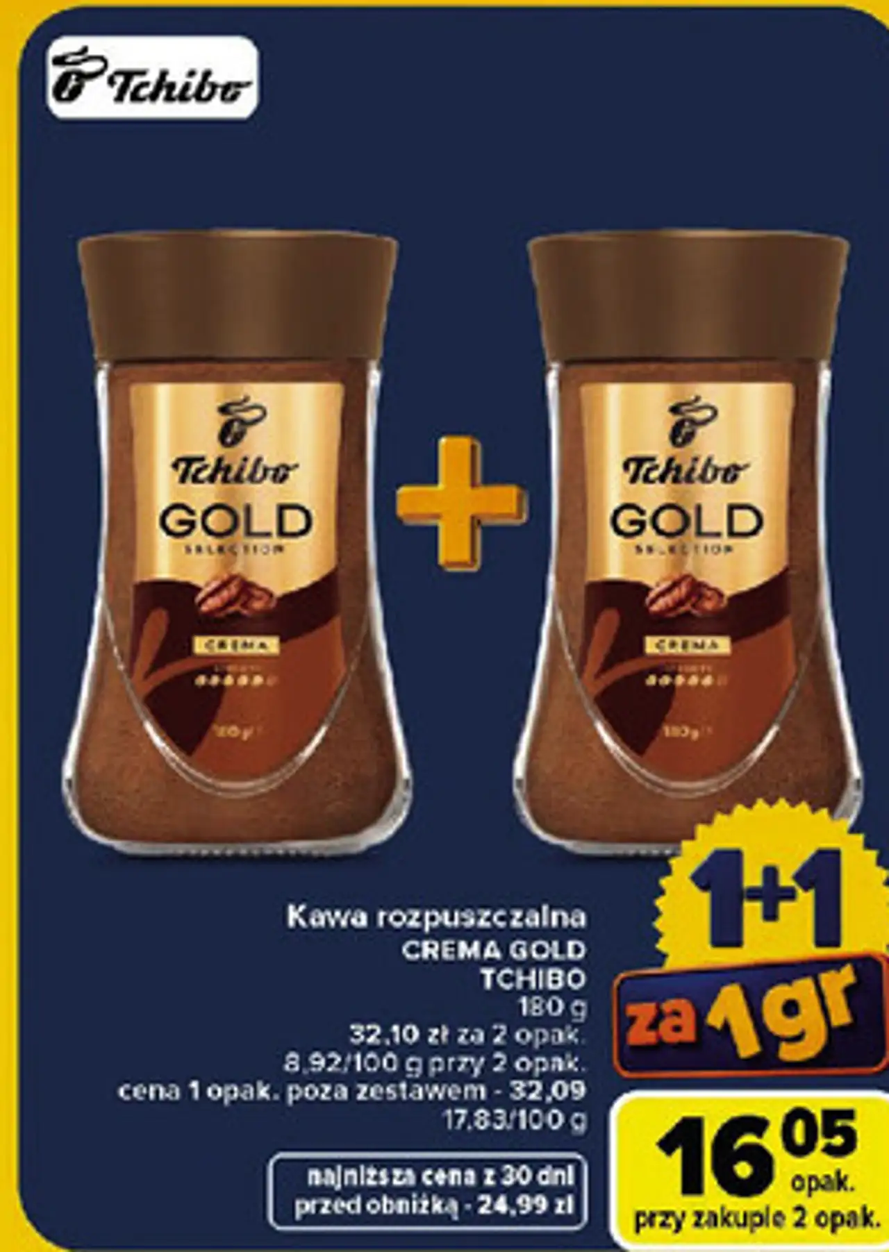 Kawa rozpuszczalna Crema Gold Tchibo