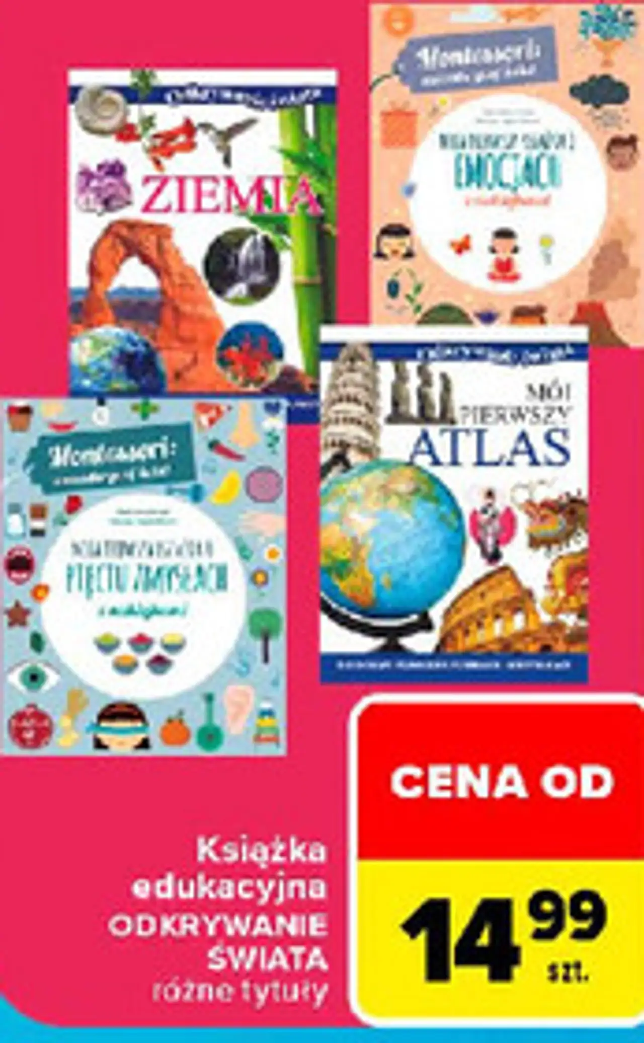 Książka edukacyjna Odkrywanie Świata różne tytuły