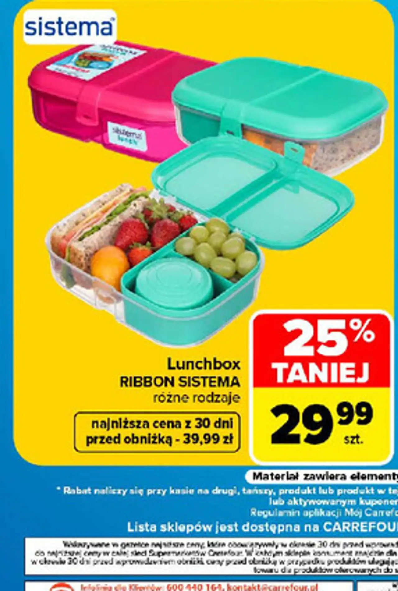 Lunchbox RIBBON SISTEMA różne rodzaje