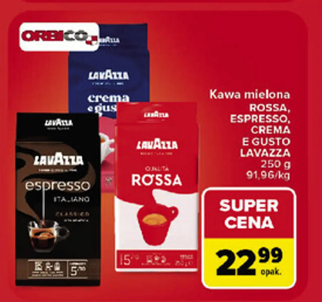 Kawa mielona Lavazza Rossa, Espresso, Crema e Gusto
