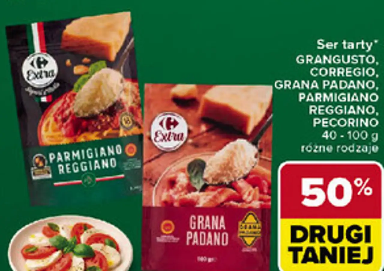 Ser tarty Grangusto, Corregio, Grana Padano, Parmigiano Reggiano, Pecorino Extra