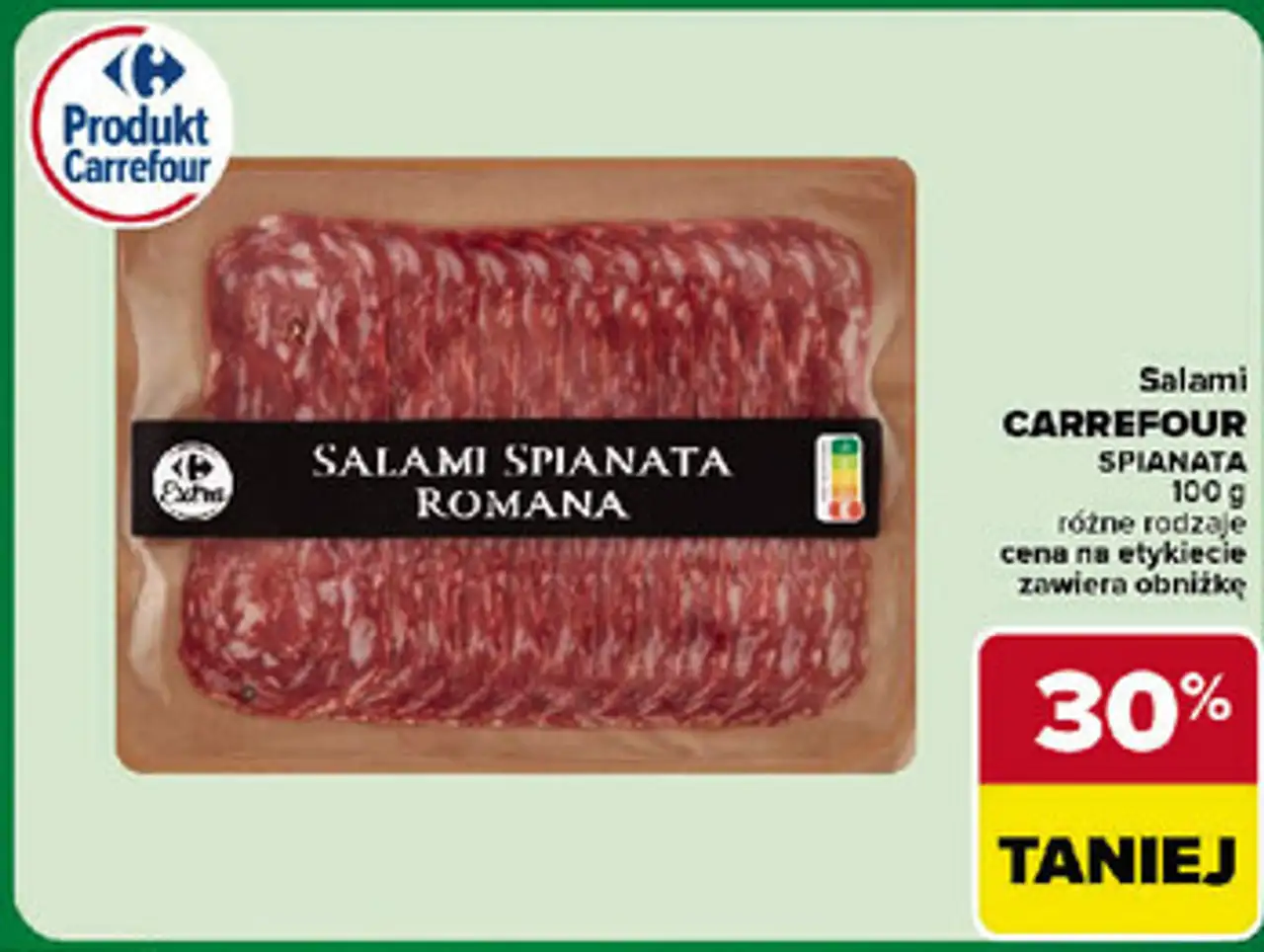 Salami Spianata Romana Carrefour