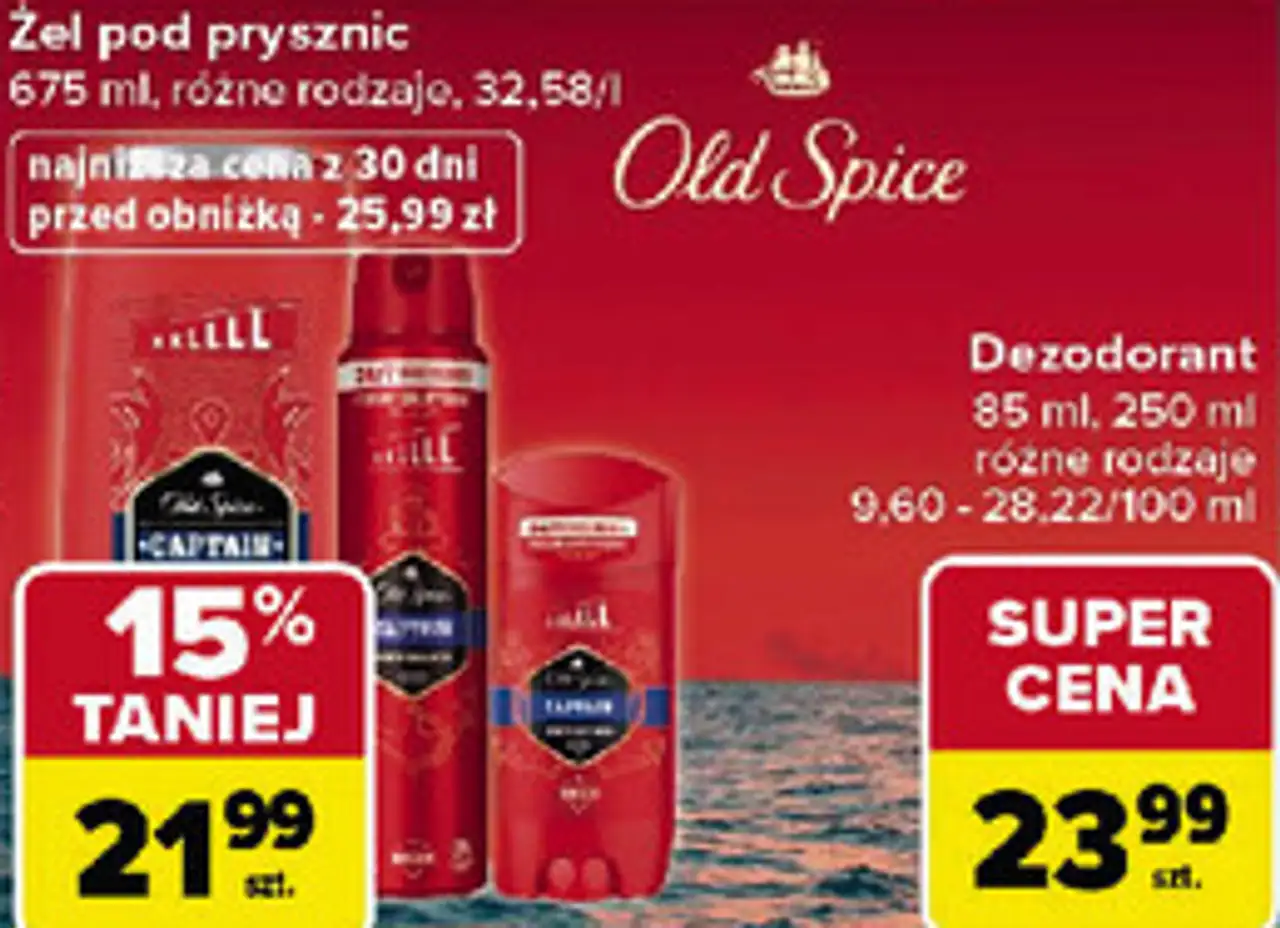 Żel pod prysznic lub dezodorant Old Spice