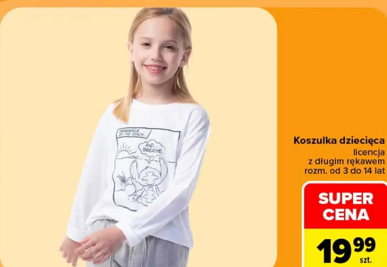 Koszulka dziecięca licencja z długim rękawem