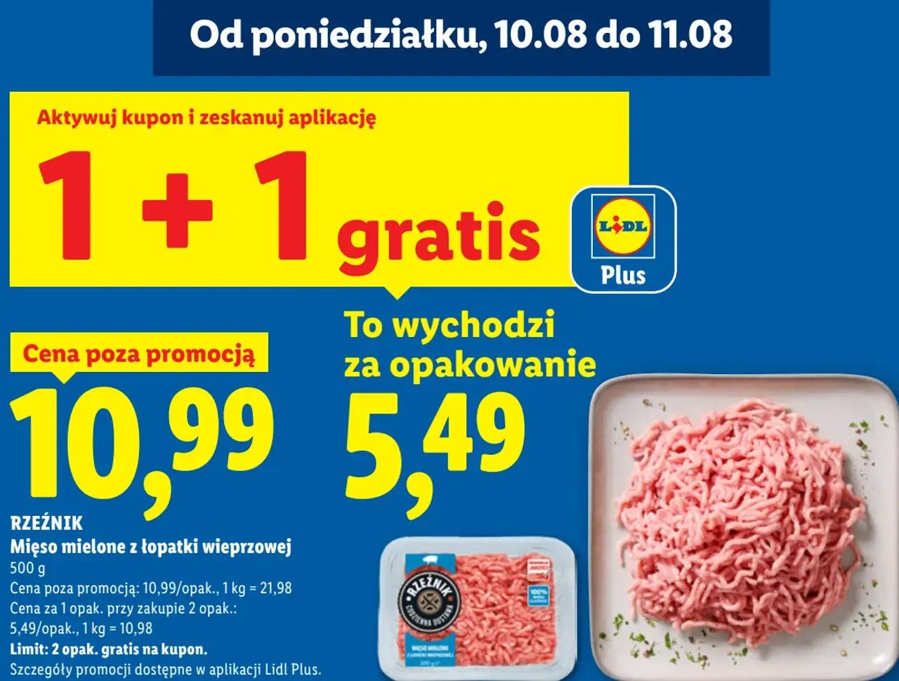 Rzeźnik Mięso mielone z łopatki wieprzowej