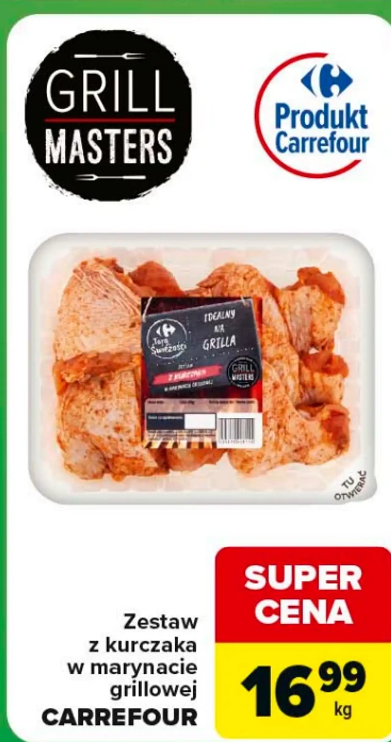 Zestaw z kurczaka w marynacie grillowej Carrefour