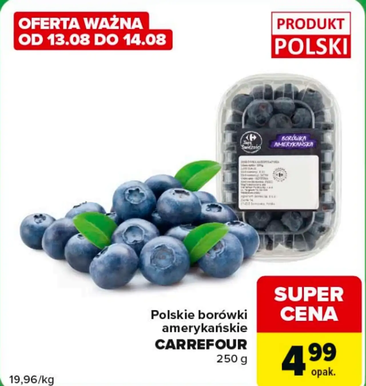 Polskie borówki amerykańskie CARREFOUR