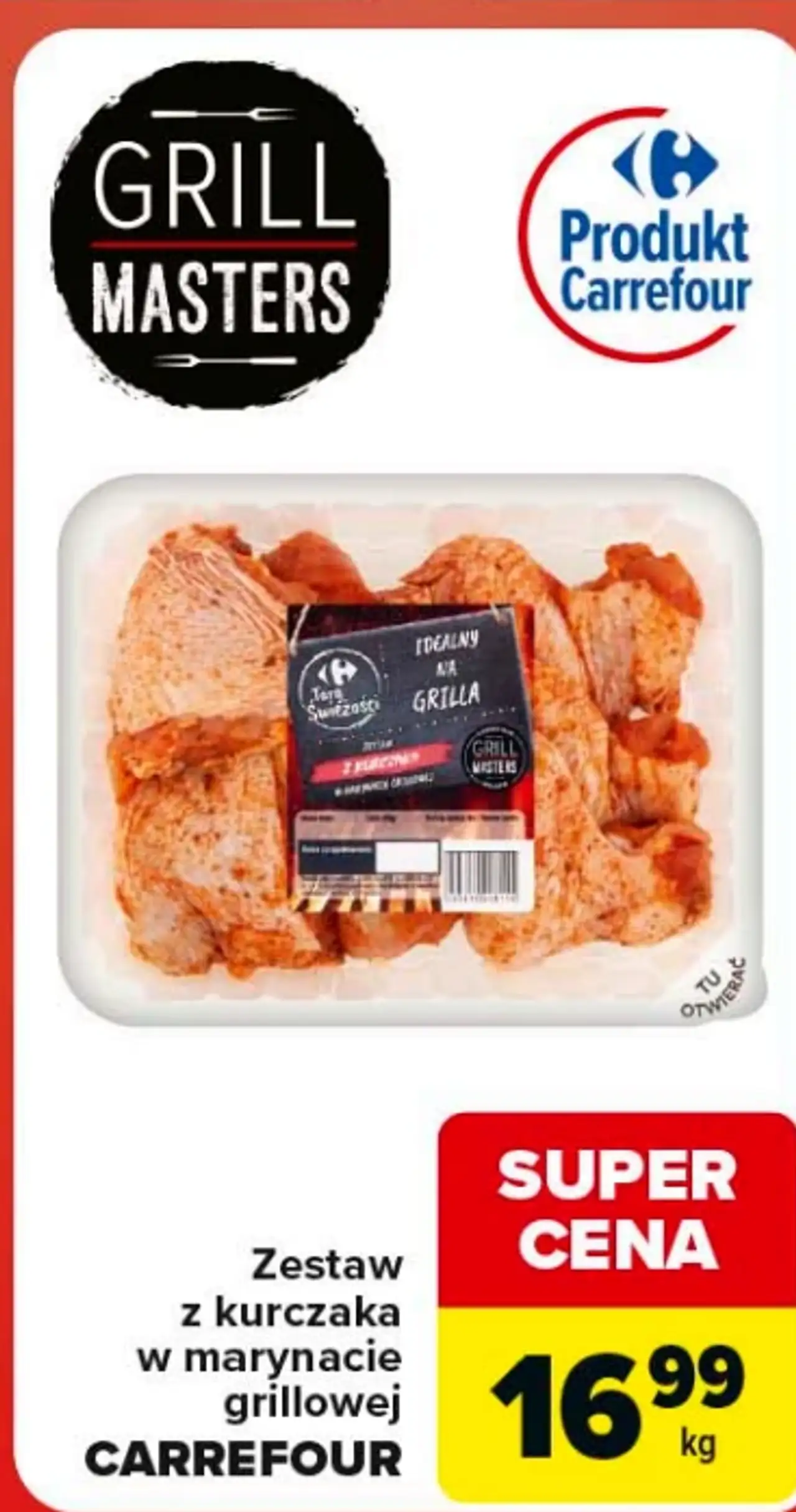 Zestaw z kurczaka w marynacie grillowej CARREFOUR