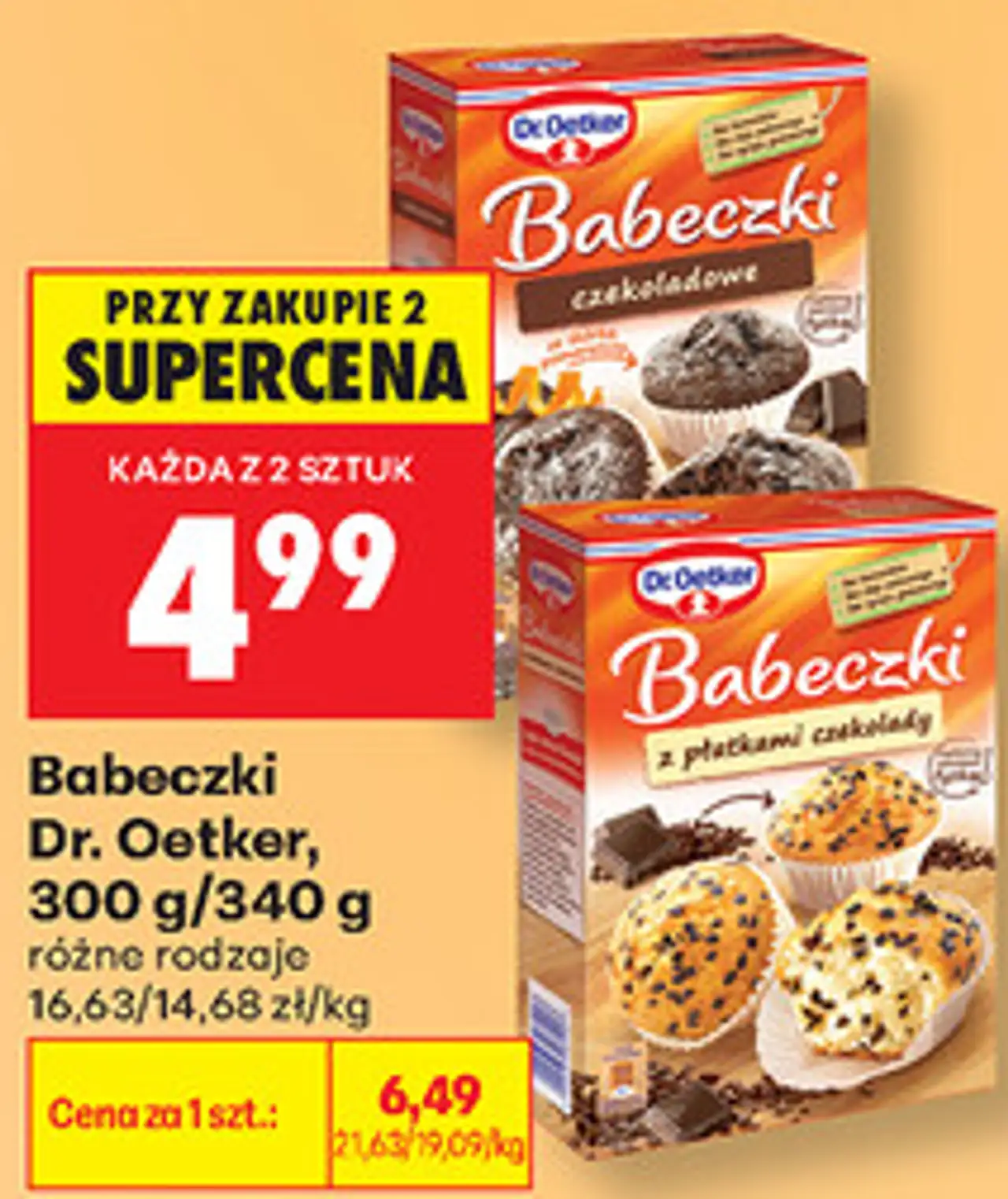 Babeczki Dr. Oetker, 300 g/340 g
