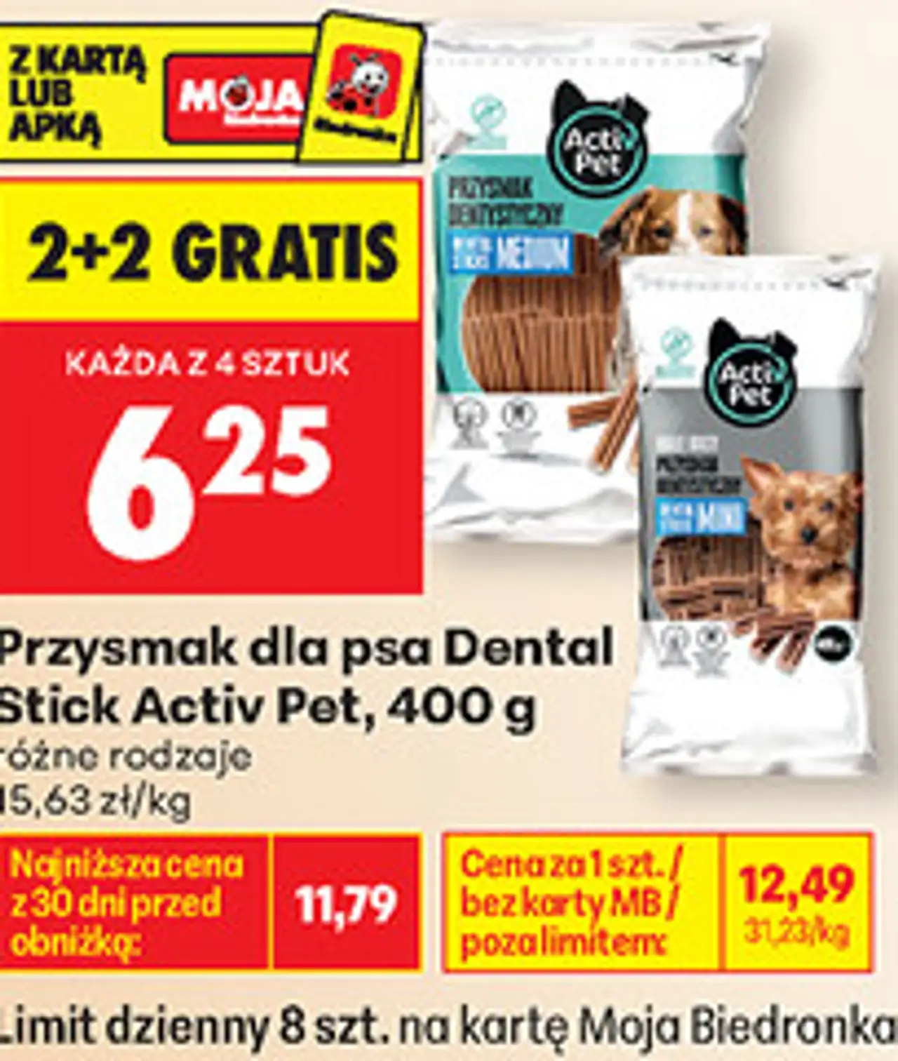 Przysmak dla psa Dental Stick Activ Pet, 400 g