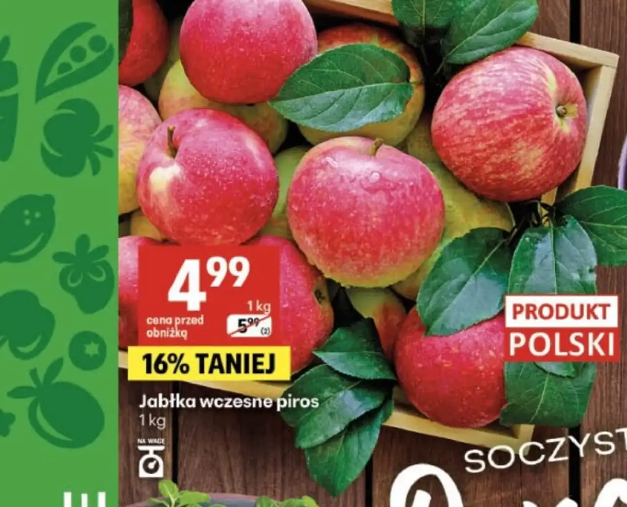 Jabłka wczesne piros