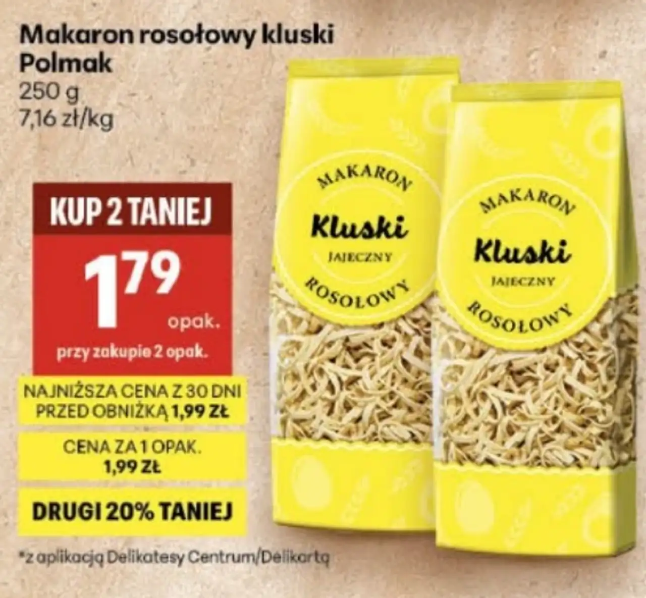 Makaron rosołowy kluski Polmak