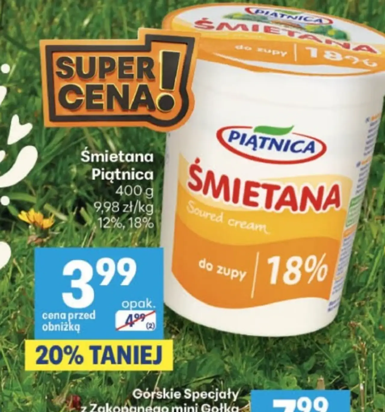 Śmietana Piątnica 12%, 18%