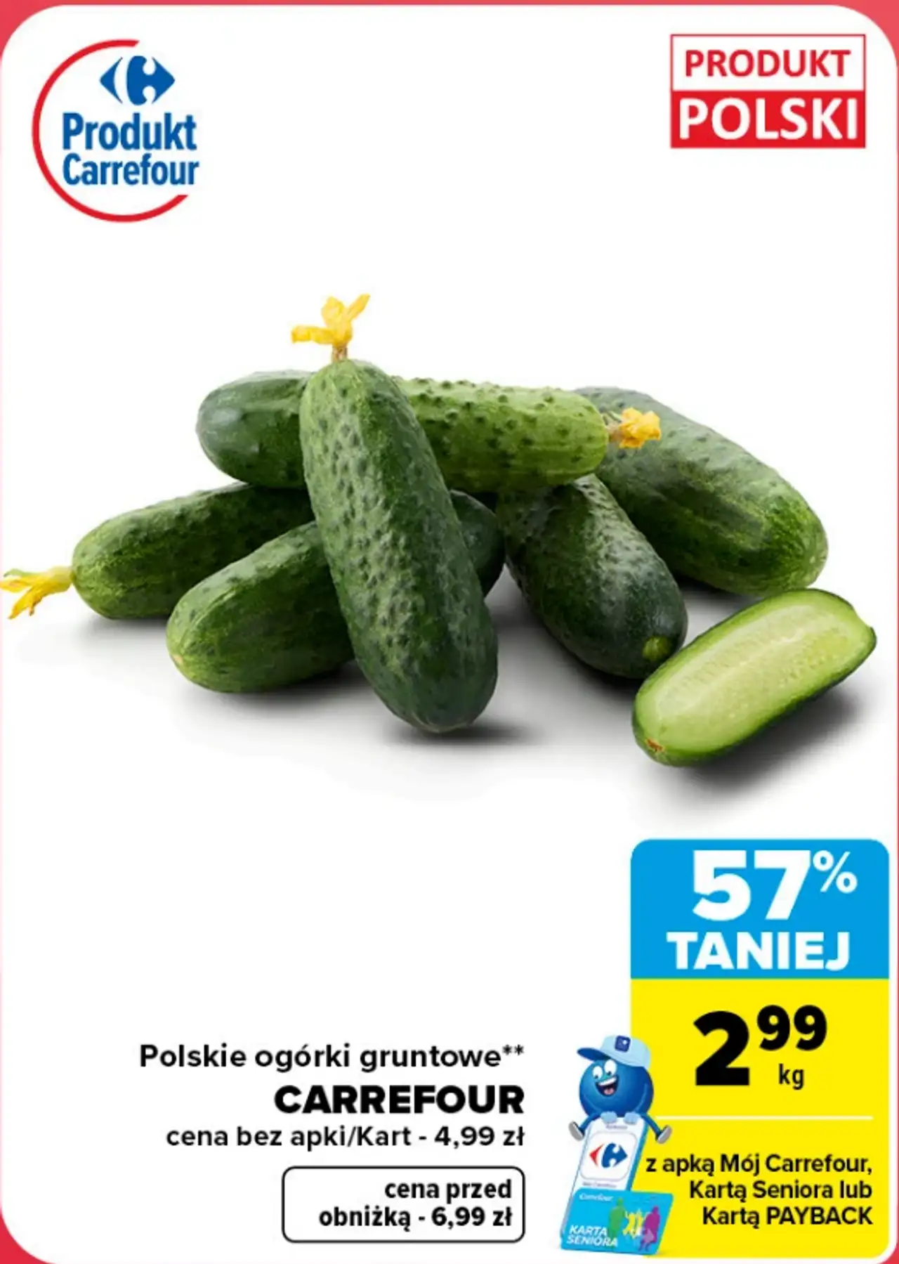 Polskie ogórki gruntowe CARREFOUR