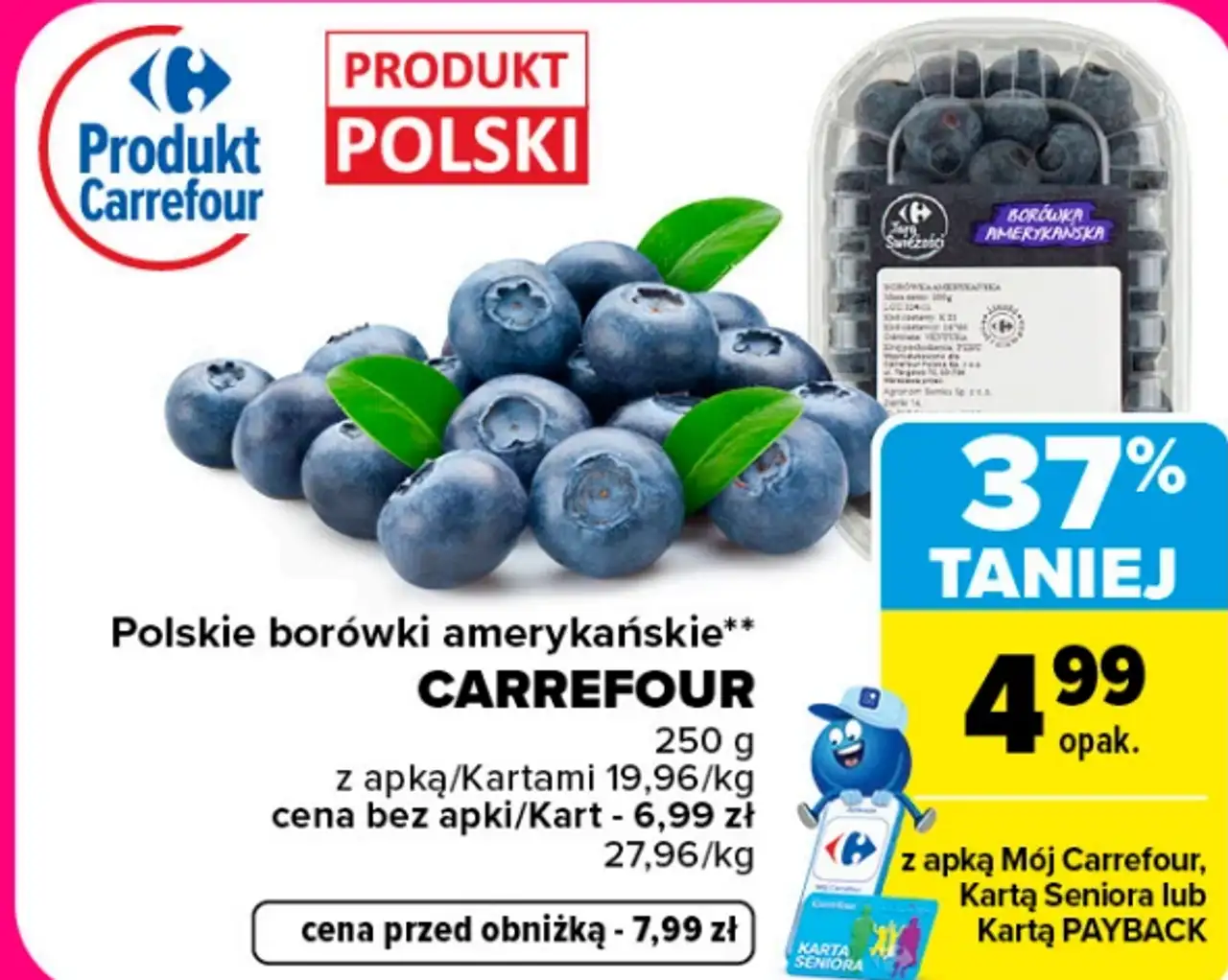 Polskie borówki amerykańskie CARREFOUR