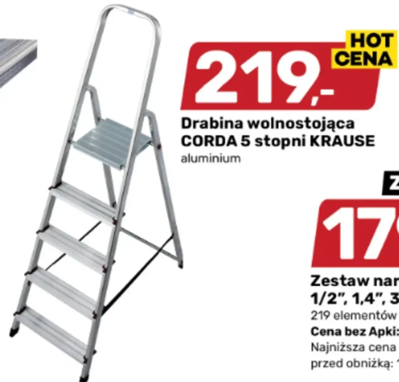 Drabina wolnostojąca CORDA 5 stopni KRAUSE